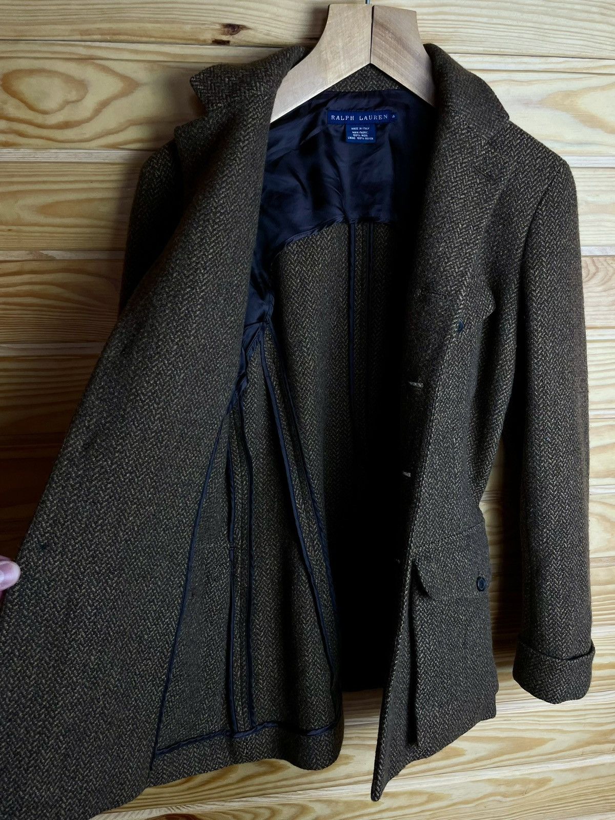 Designer × Polo Ralph Lauren × Vintage Vintage Womens Polo Ralph Lauren Wool Jacket Made In Italy Size S / US 4 / IT 40 - 5 Thumbnail