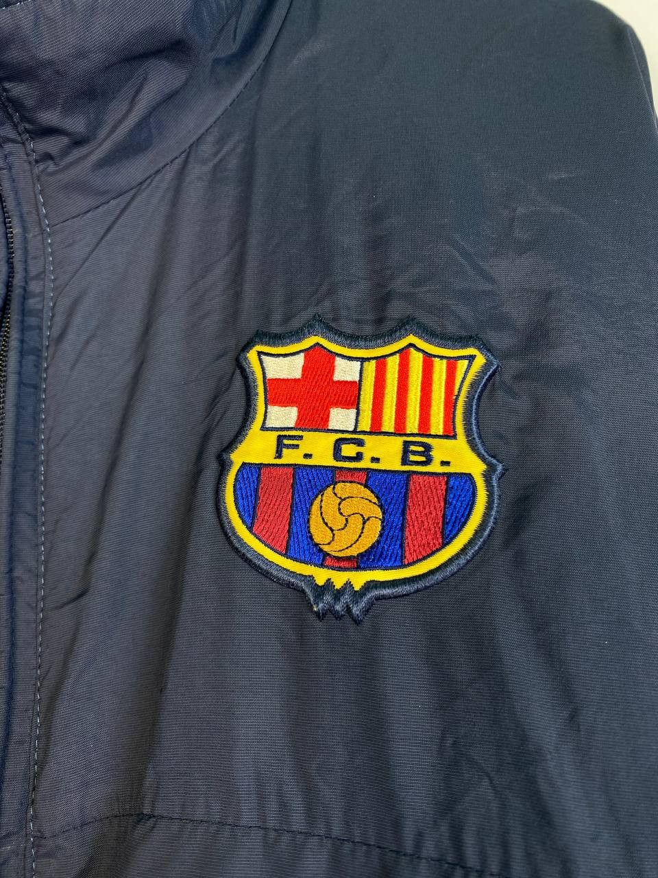 Nike × Vintage 1998-1999 FC Barcelona Nike Fleece Jacket Size US L / EU 52-54 / 3 - 2 Thumbnail