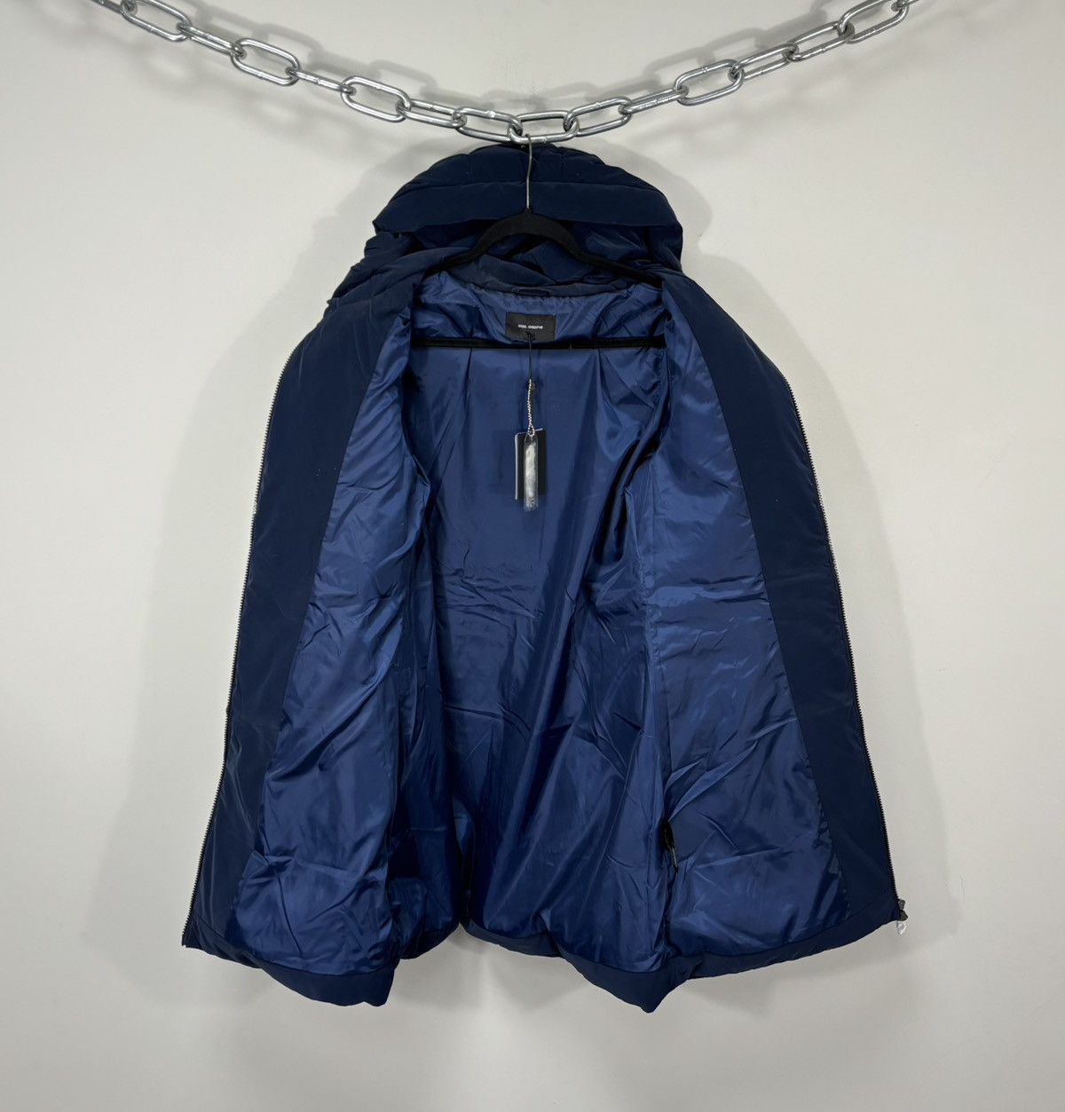 Cop Copine Cop Copine Women’s NWT Poutou Blue Hooded Down Puffer Jacket Size M / US 6-8 / IT 42-44 - 2 Thumbnail