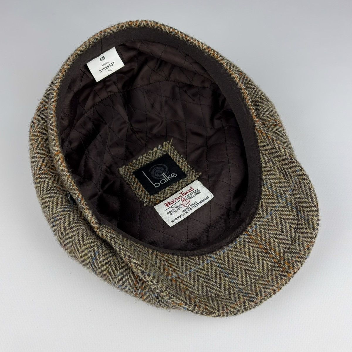 Harris Tweed Harris Tweed Vintage Wool Flat Cap Hat Size ONE SIZE - 8 Thumbnail