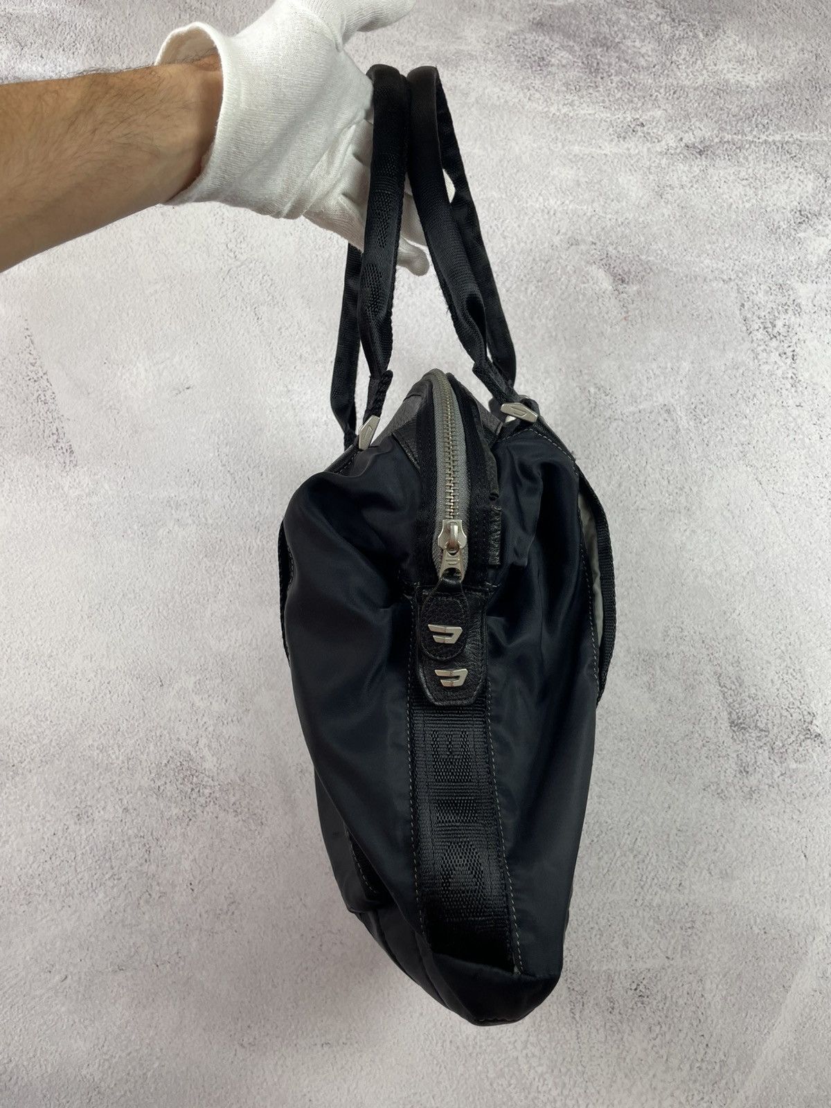 Diesel × Vintage Rare! Vintage y2k Diesel Black Bag Size ONE SIZE - 12 Thumbnail