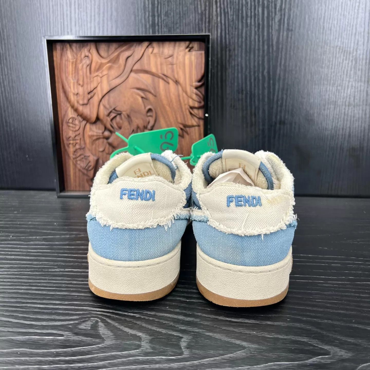 Fendi Fendi Match White & Blue Denim 36.5 (Mint) Size US 6 / IT 36 - 6 Thumbnail