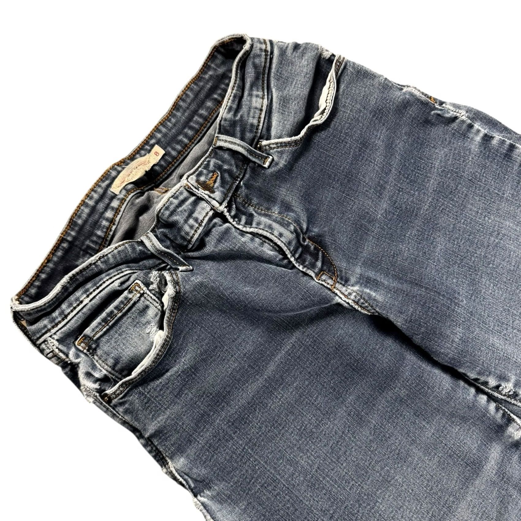Levi's Levi's Jeans Skinny Woman 8 Mid Rise Classic Fit Stretch Denim Blue Pockets Zipper 28in Inseam Size 30" / US 8 / IT 44 - 2 Thumbnail