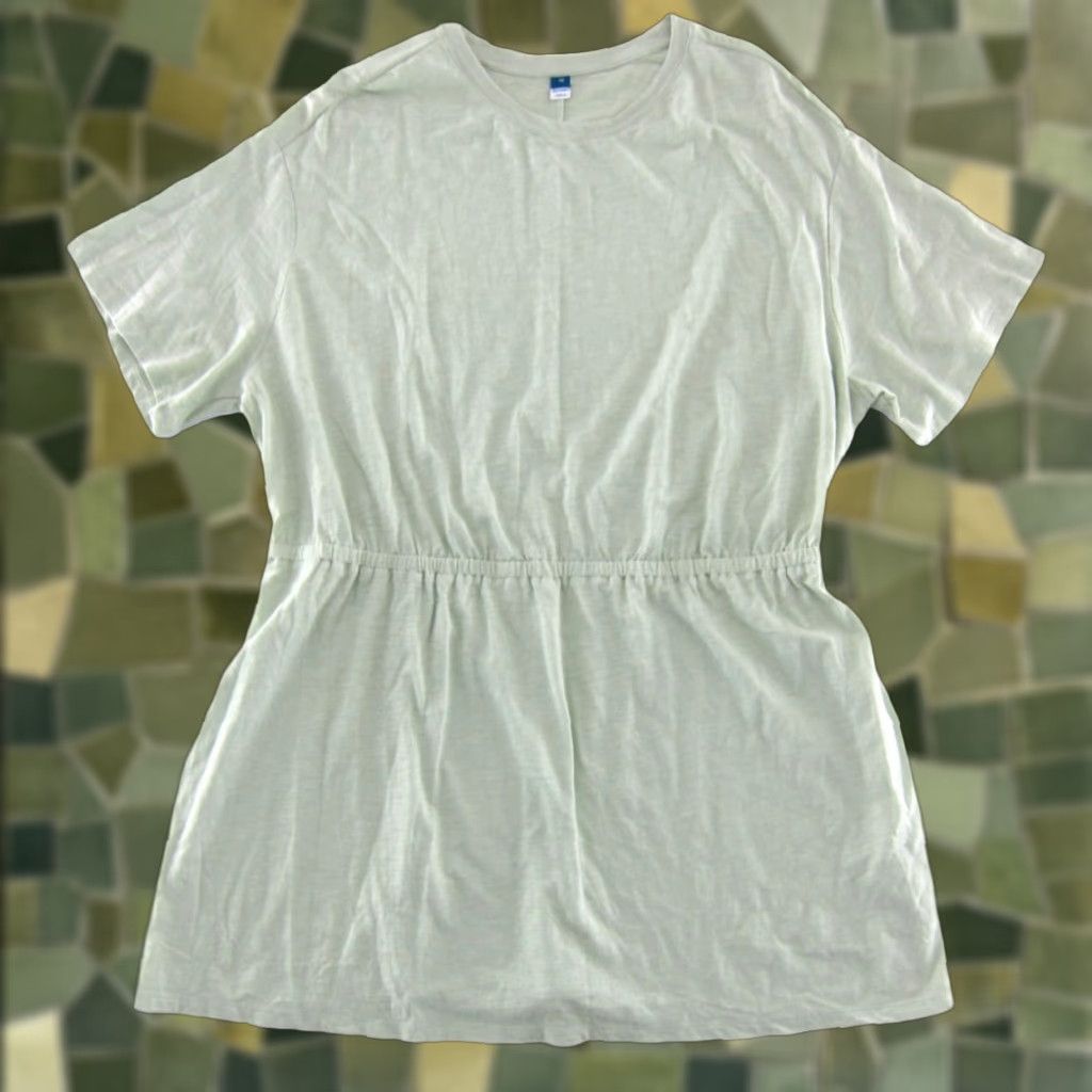 Old Navy NWT Old Navy Green Cotton Jersey Short Sleeve Tunic Sheath Dress Women 3X Size XXL / US 16-18 / IT 52-54 - 1 Thumbnail