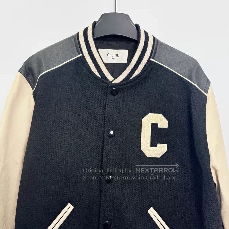 Celine Celine Big C Letter Logo College Style Baseball Jacket i Size US M / EU 48-50 / 2 - 2 Thumbnail