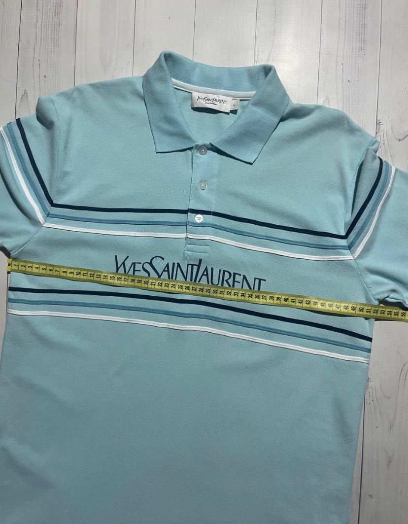 Yves Saint Laurent Yves saint laurent ysl big logo polo t-shirt size L Size US L / EU 52-54 / 3 - 8 Thumbnail