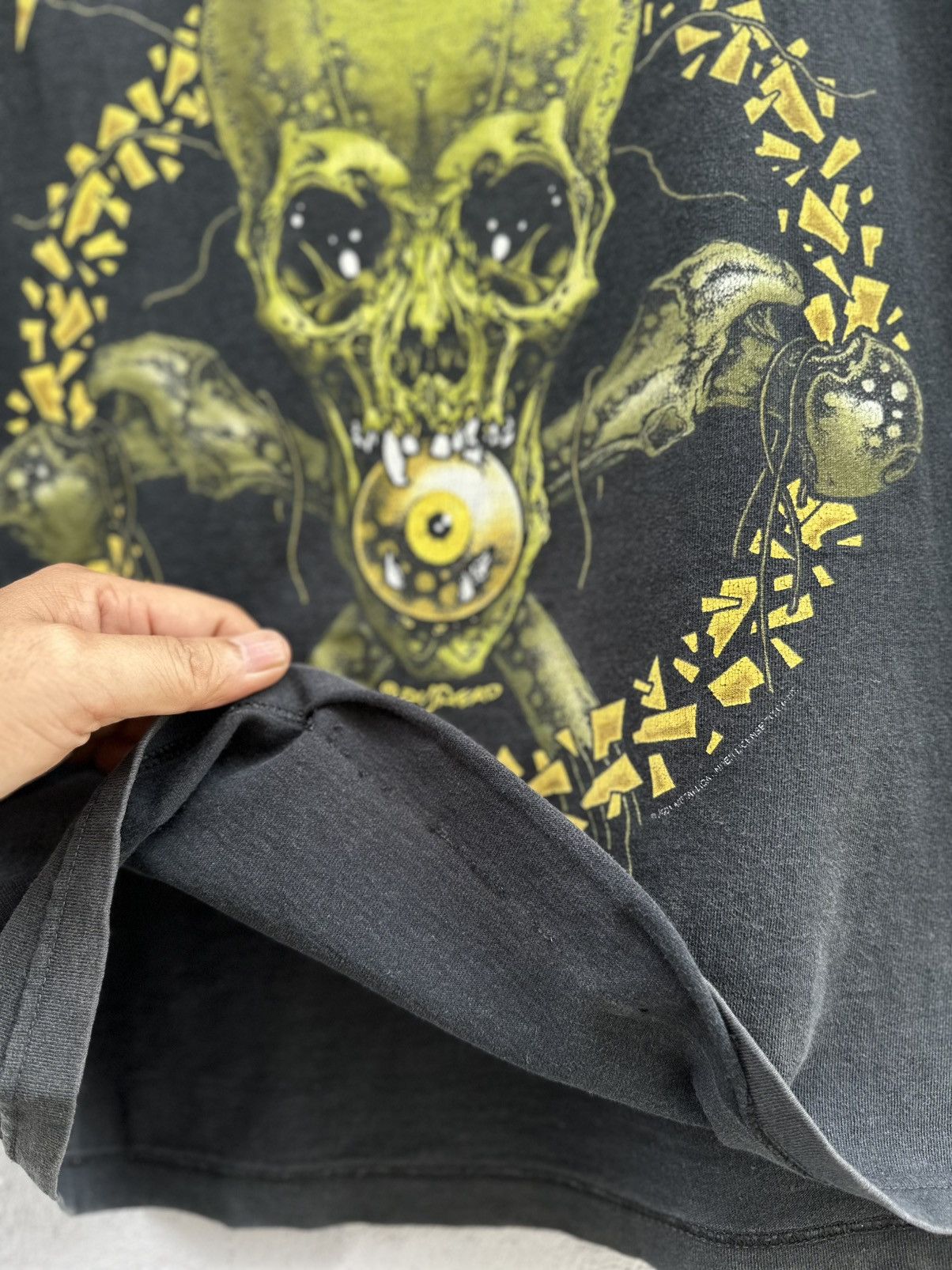 Band Tees Vintage Metallica Pushead No Leaf Clover Promo Faded Tee Size US S / EU 44-46 / 1 - 7 Thumbnail