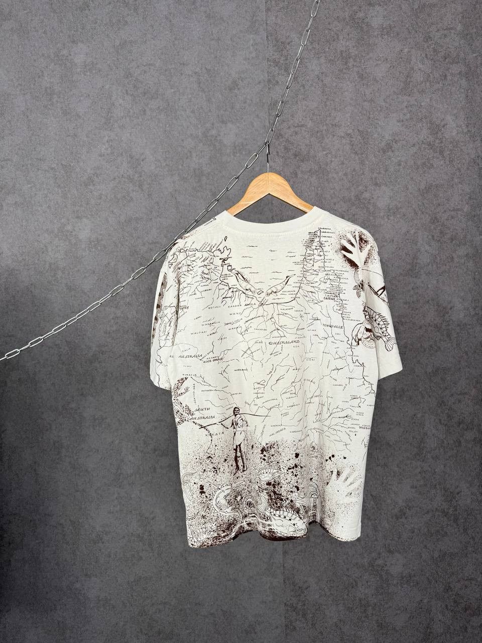 Vintage Aboriginal Australia vintage art overprinted tee Size US M / EU 48-50 / 2 - 7 Thumbnail