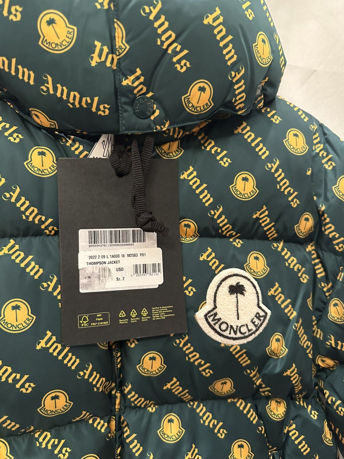 Moncler × Palm Angels Moncler x Palm AngelsThompson Giubbotto Size US M / EU 48-50 / 2 - 3 Thumbnail