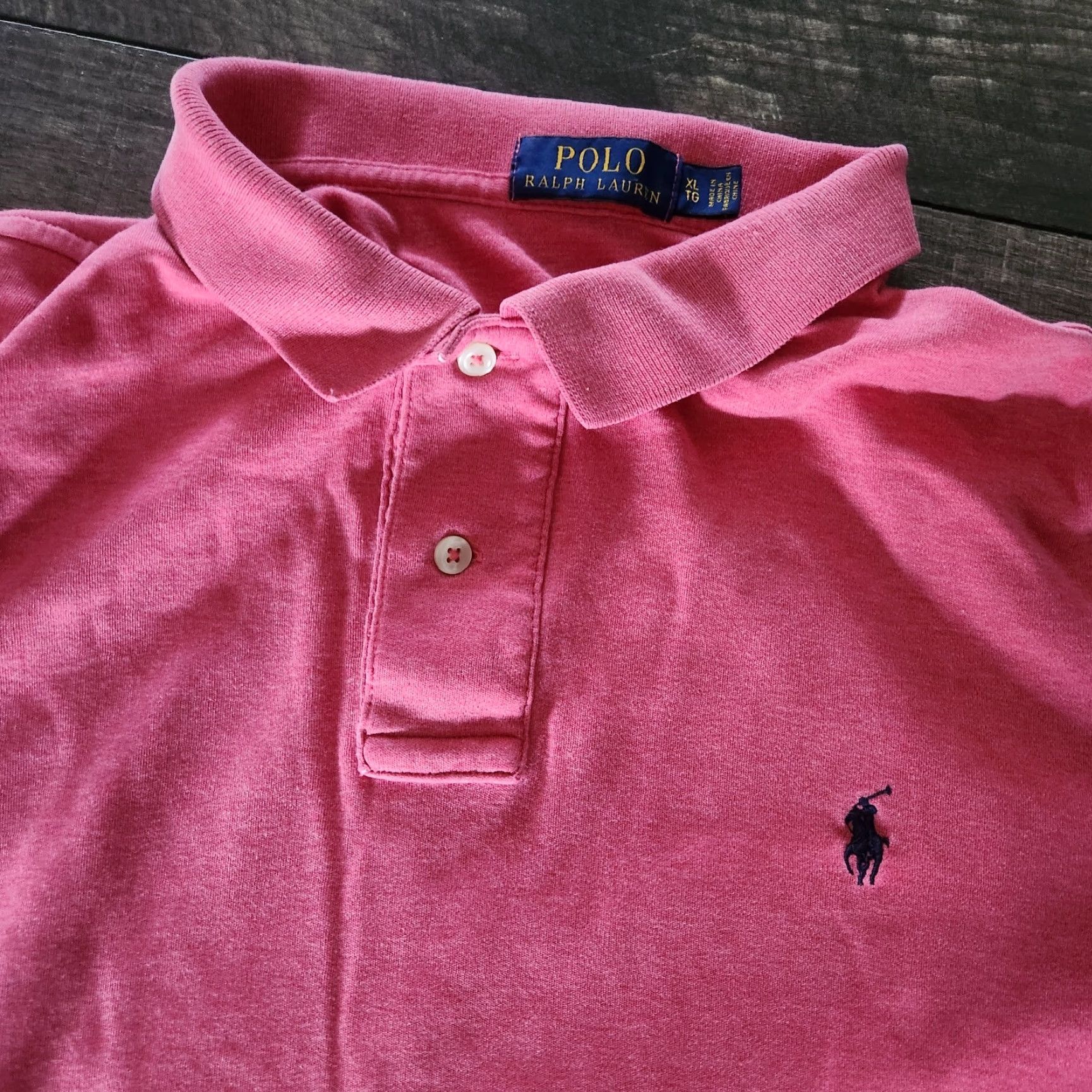 Ralph Lauren VINTAGE Polo Ralph Lauren Polo Shirt Mens XL Coral Pink Cotton Blend Preppy Classic Mens XL Pink Polo Shirt Size US XL / EU 56 / 4 - 2 Thumbnail