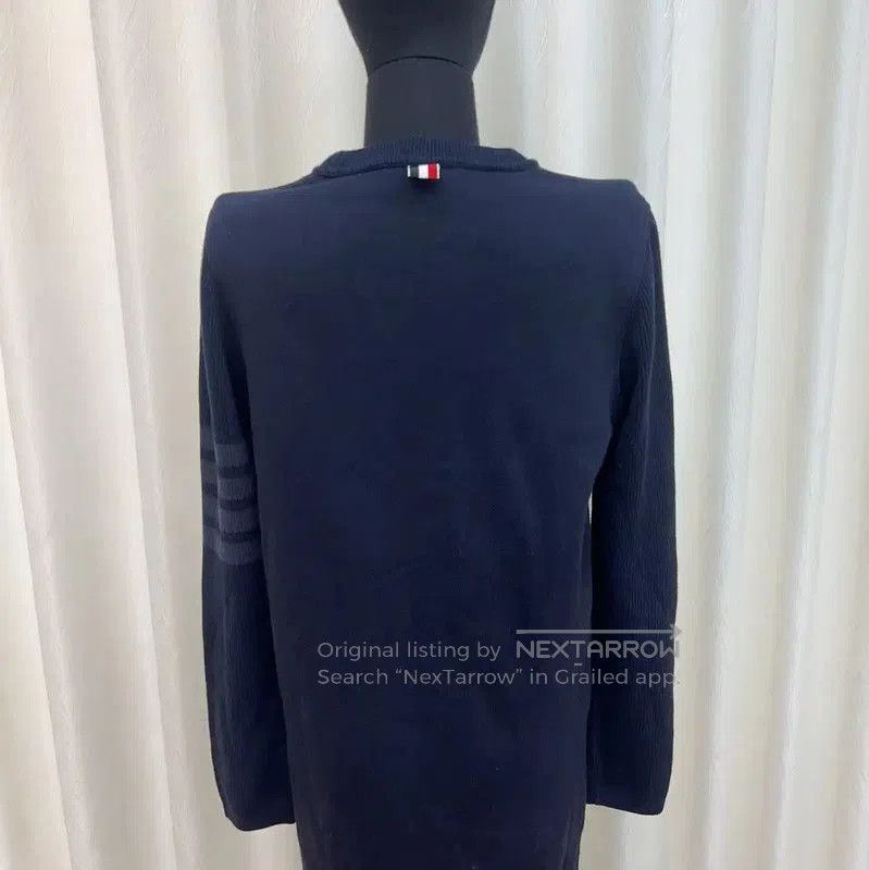 Thom Browne Thom Browne Navy Cotton Dress for Women . Size S / US 4 / IT 40 - 3 Thumbnail