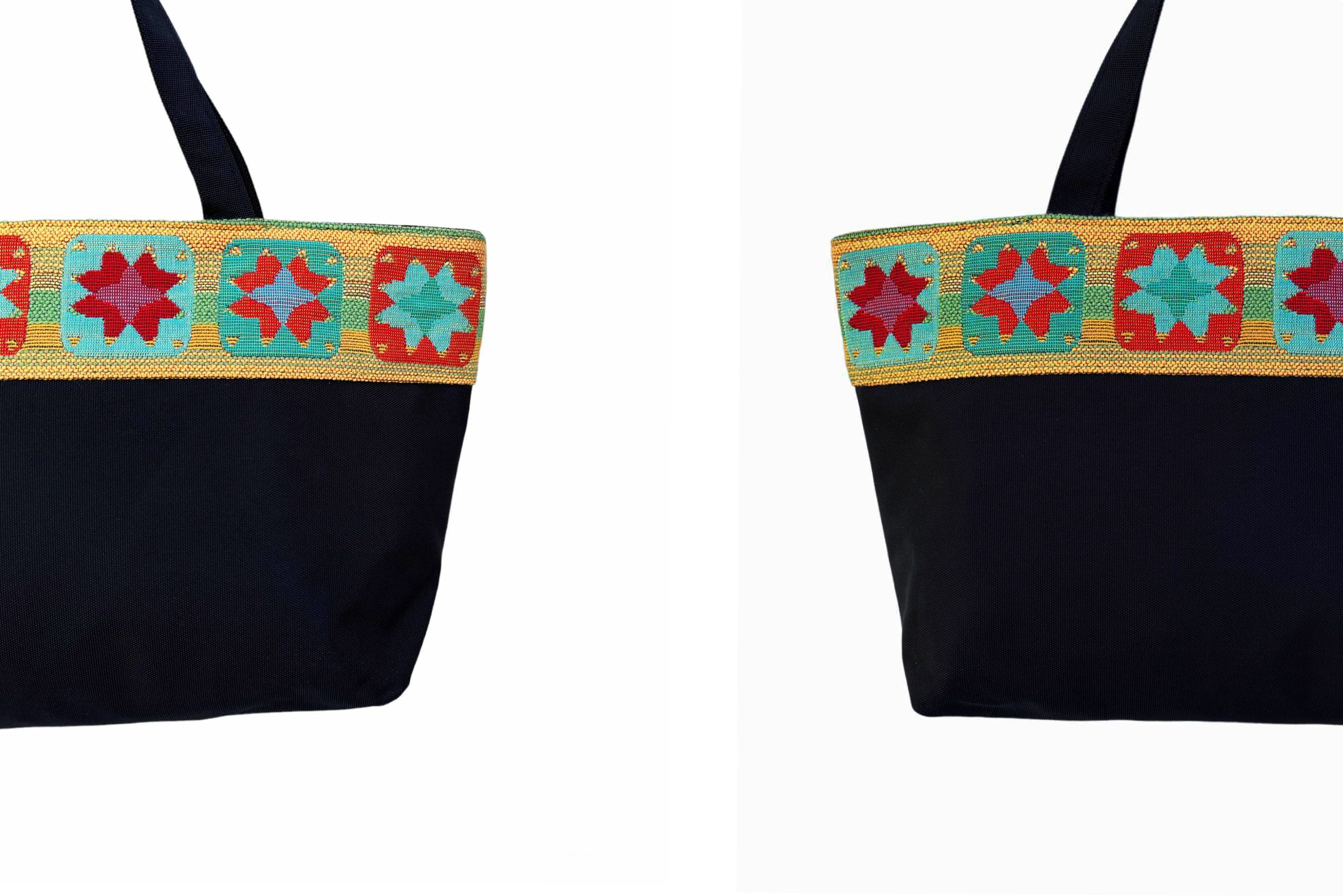 Japanese Brand Japanese 'ARUKAN' handbag, colorful floral tapestry detail Size ONE SIZE - 6 Thumbnail