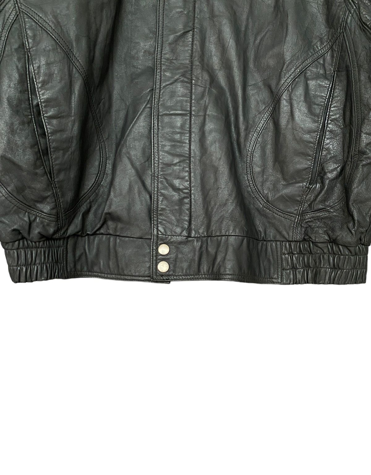 Valentino Vintage Valentino Uomo Leather Jacket 1990s Size US M / EU 48-50 / 2 - 6 Thumbnail