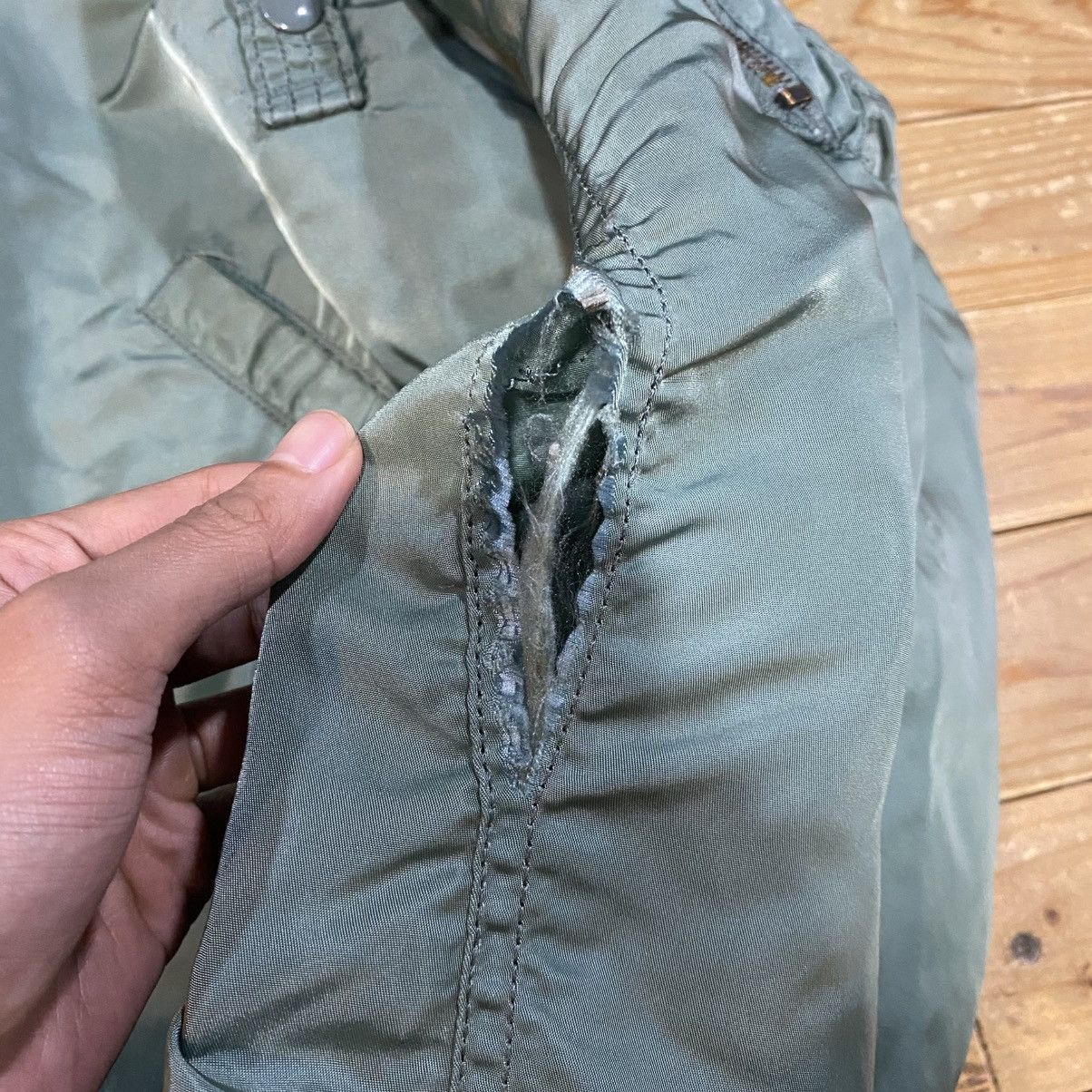 Alpha Industries × If Six Was Nine Vintage Alpha Industries B-15D Fur Hood Flight Bomber Jacket Size US XXL / EU 58 / 5 - 22 Thumbnail
