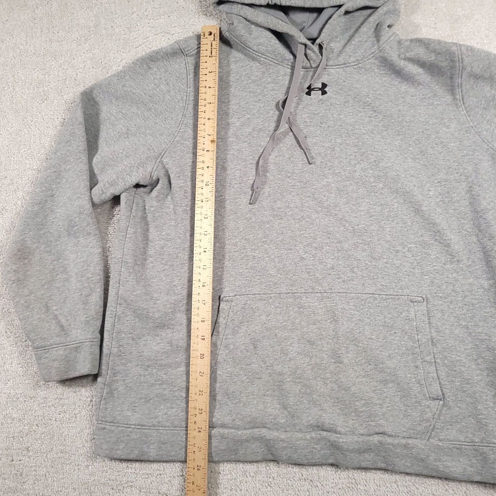 Under Armour Under Armour Hoodie Womens XL Gray Loose Sweatshirt Pockets Logo Embroidered Athletic PullOver Pullover Sweatshirt Sports Fashion Size XL / US 12-14 / IT 48-50 - 7 Thumbnail