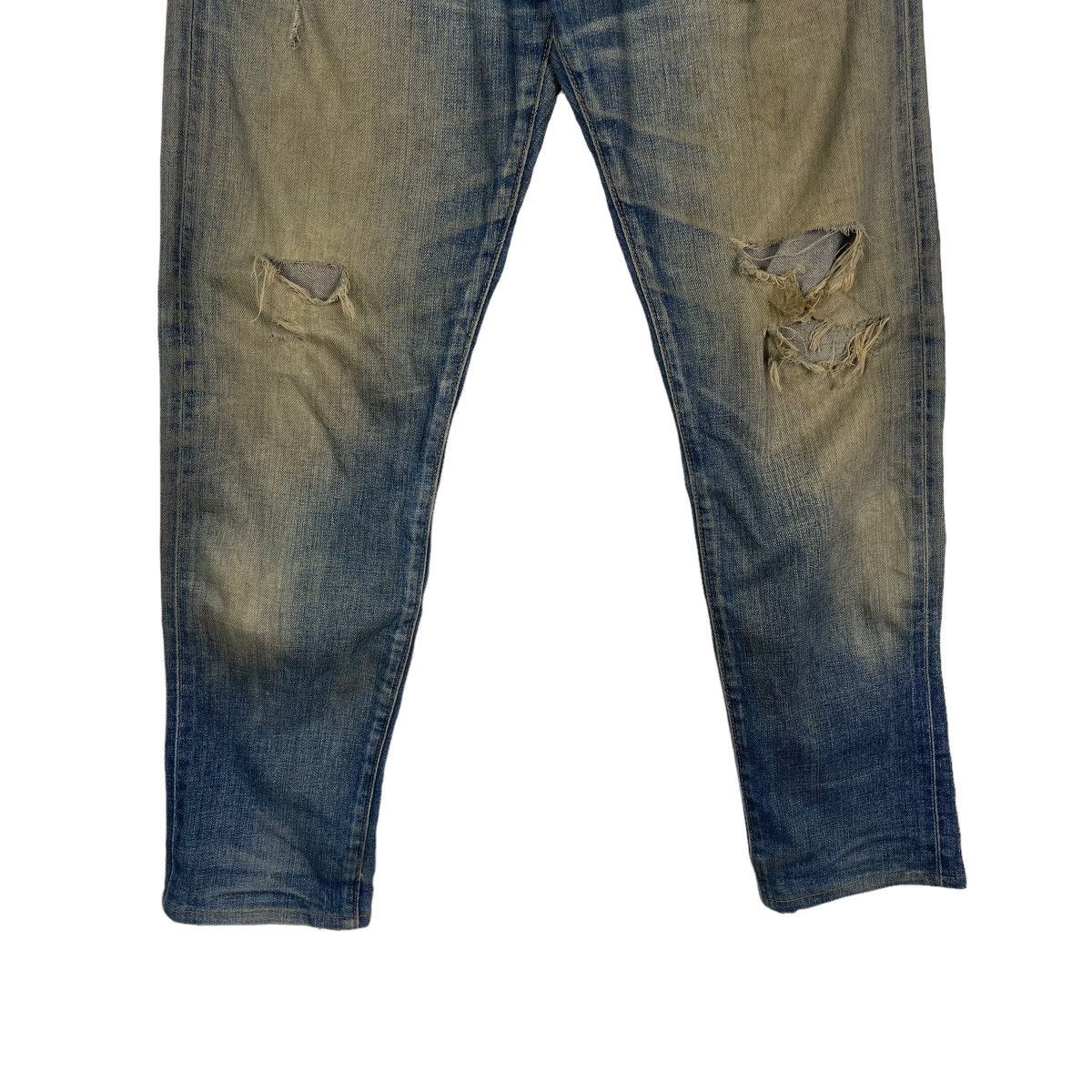 Levi's LEVIS 511 SELVEDGE DISTRESSED ZIPPER FLY DENIM JEANS Size US 35 - 4 Thumbnail