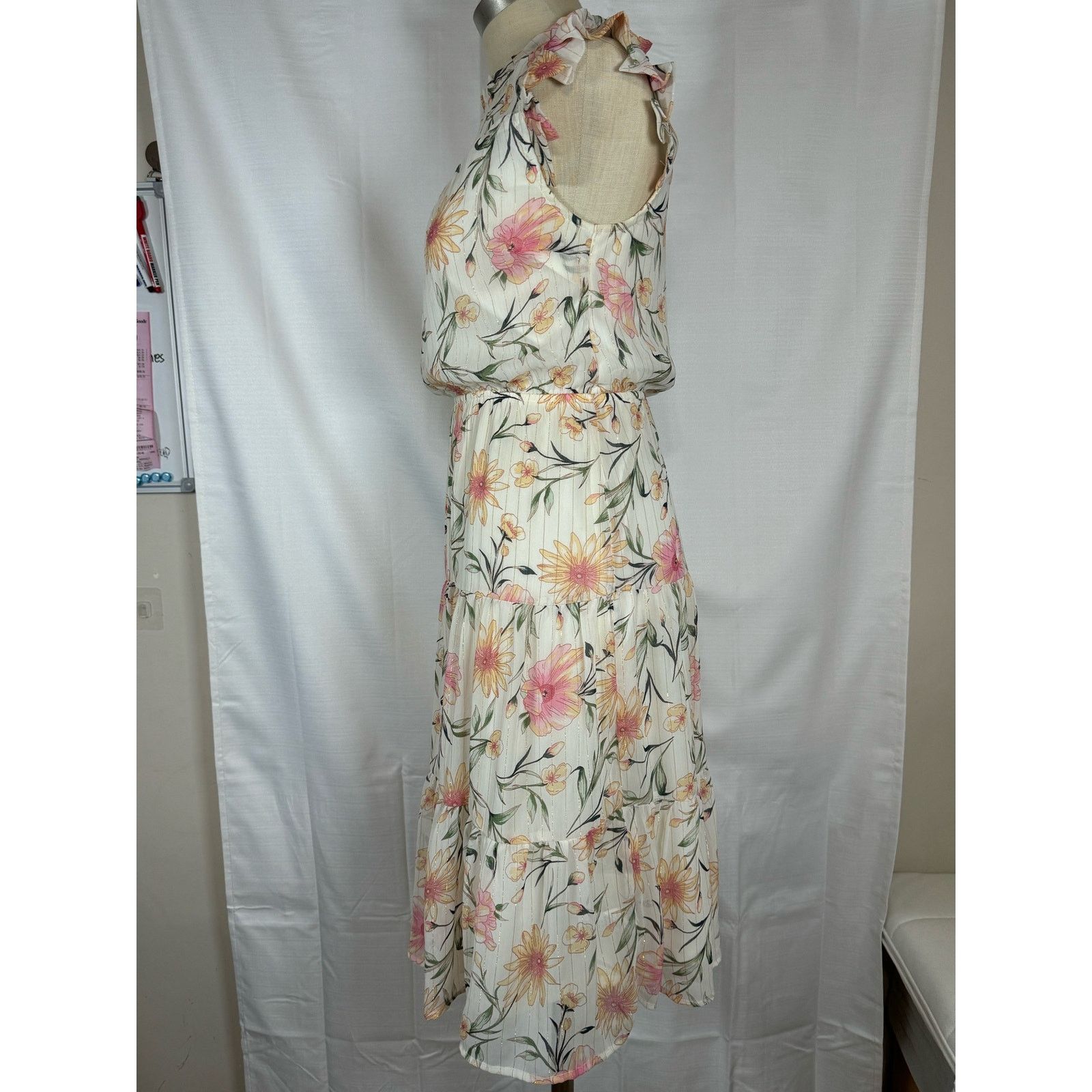 Unknown London Monteau Los Angeles Floral Dress Women Size S Small USED Size S / US 4 / IT 40 - 3 Thumbnail