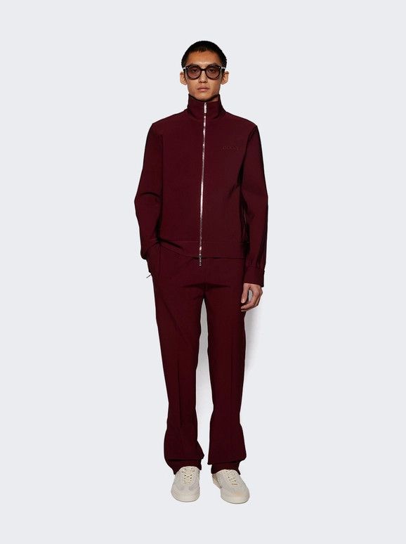 Gucci o1loc1c0226 798040 Technical Jersey Zip Jacket in Burgundy Size US XL / EU 56 / 4 - 2 Thumbnail