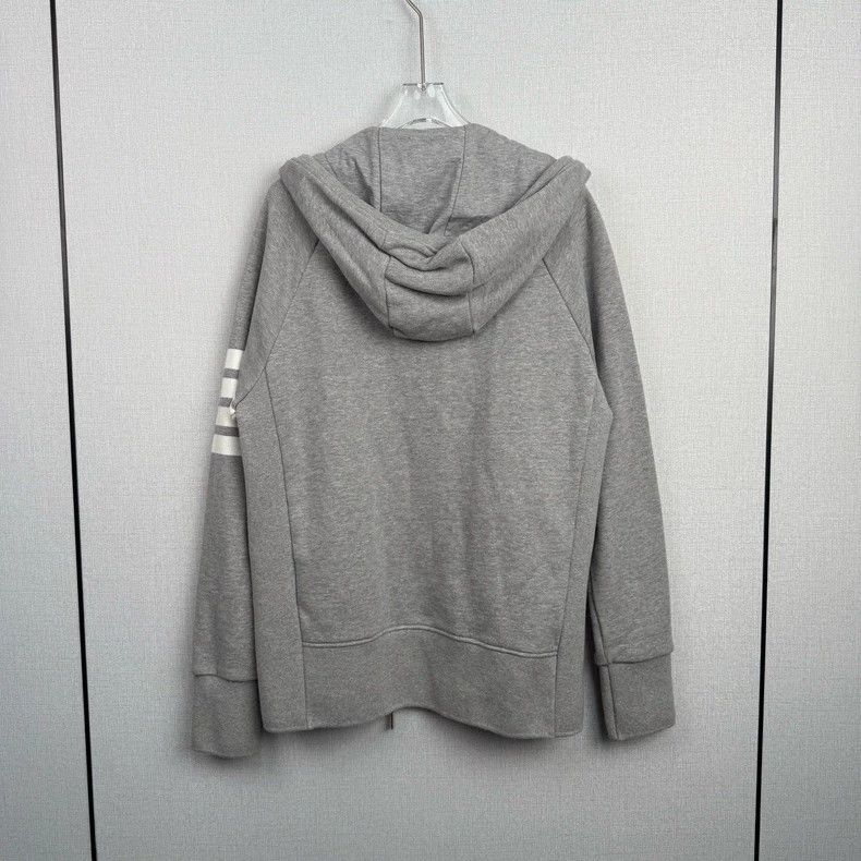 Other Thom Browne size3 Gray four stripe zipper jacket Size US L / EU 52-54 / 3 - 2 Thumbnail