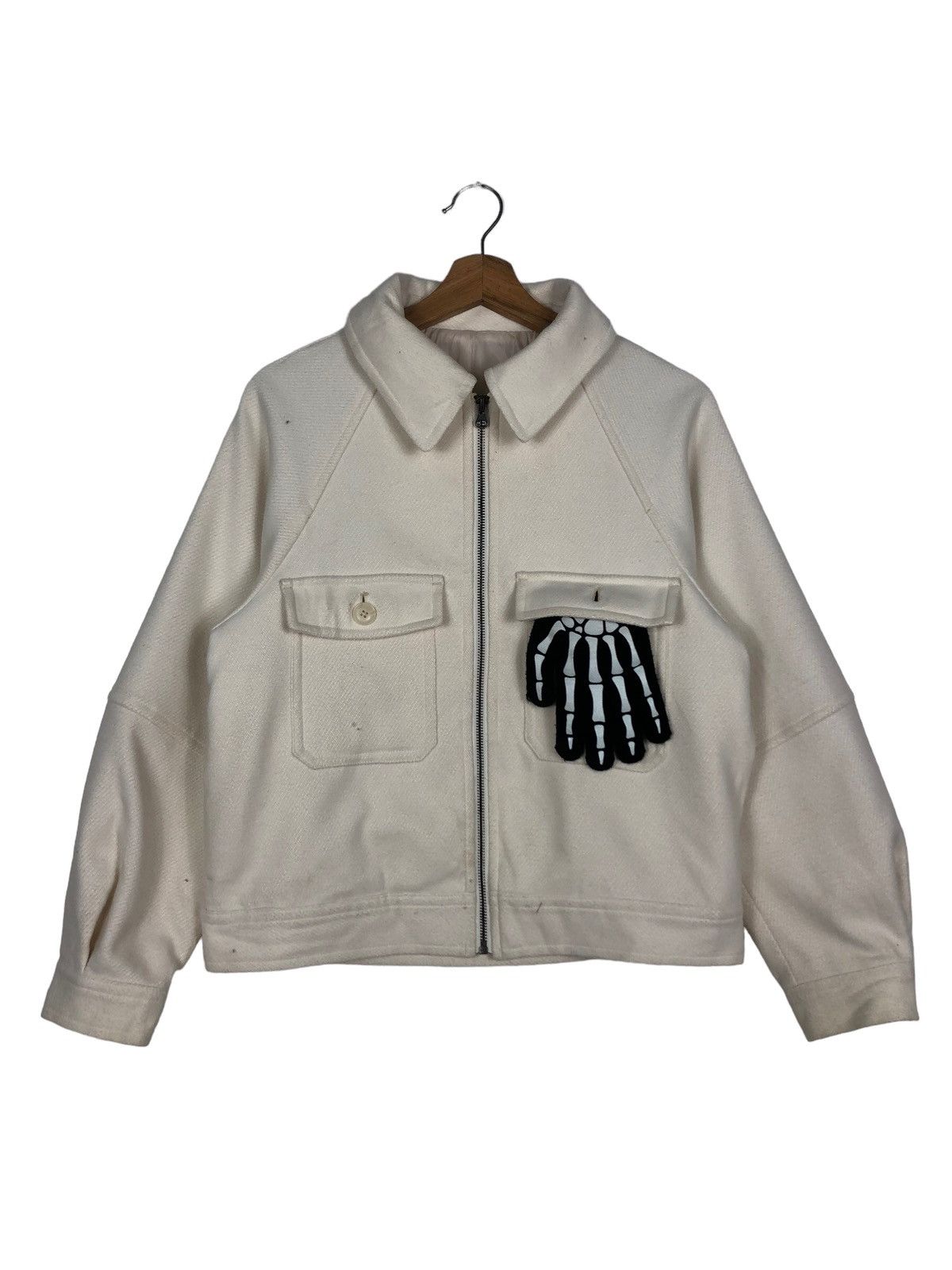 🔥Vintage Cropped Wool Jacket Cargo Gu Japan Issey Miyake