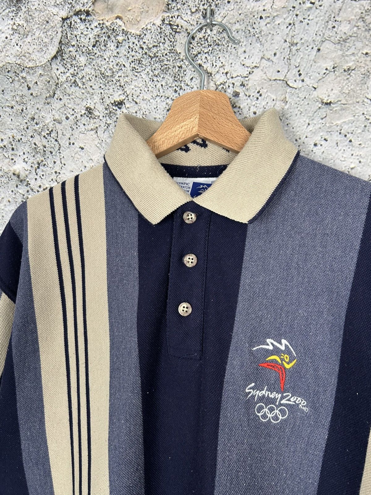 Vintage Vintage Sydney 2000 Olympic Games Polo Tee Rare Sport Size US L / EU 52-54 / 3 - 3 Thumbnail