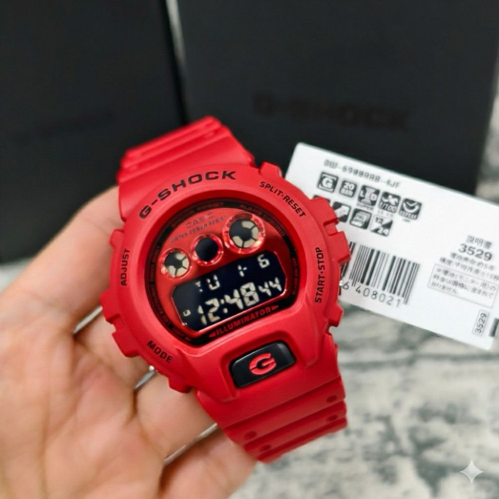 Casio Casio G-Shock DW-6900RRB-4JF Iconic Red Digital Watch NEW Size ONE SIZE - 2 Thumbnail