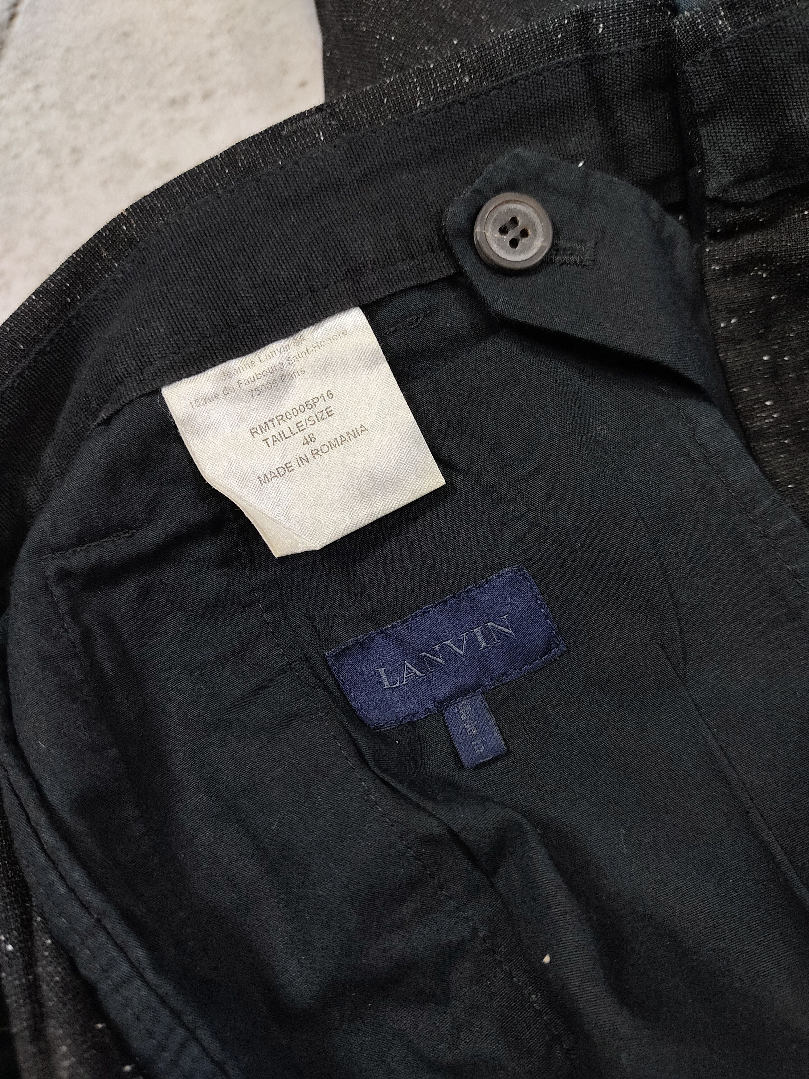 Lanvin Lanvin- Artisanal Tailored Speckled Wool Zipper Trousers Size US 32 / EU 48 - 9 Thumbnail