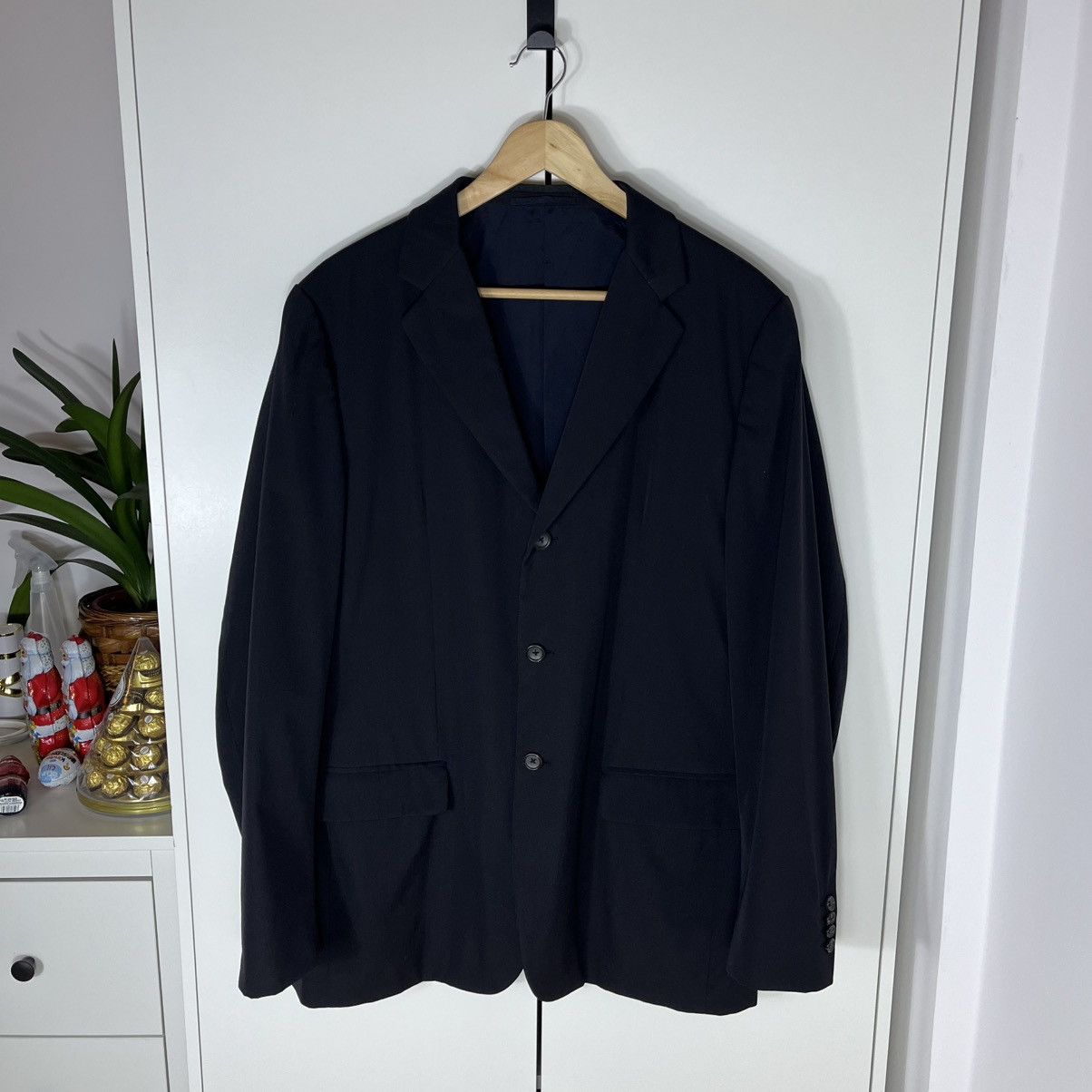 Jil Sander Vintage Jil Sander Wool Black Classic Blazer Jacket Luxury Size 50R - 1 Thumbnail