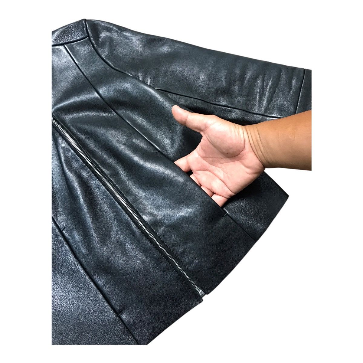 14th Addiction × If Six Was Nine Edition Black Leather Jacket Size US XS / EU 42 / 0 - 4 Thumbnail