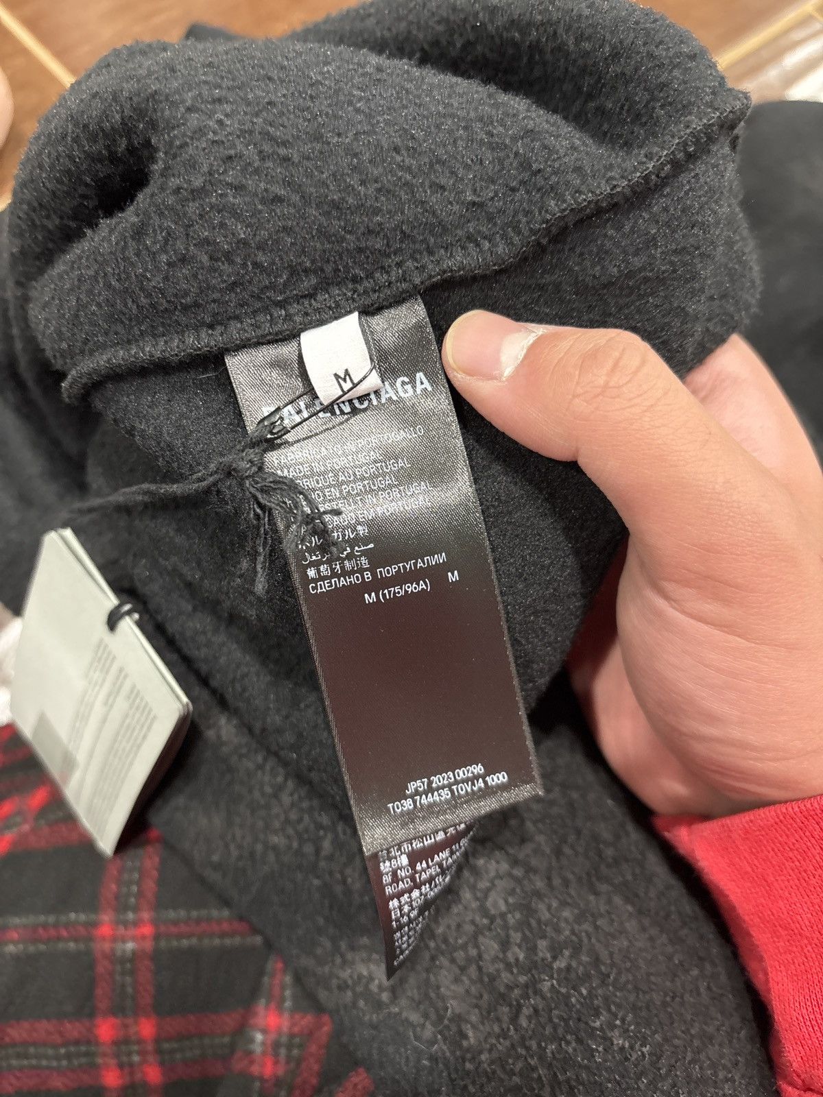 Balenciaga NEW Balenciaga Paris Moon Crinkled Wool Hoodie SZ M/Fits XL Size US XL / EU 56 / 4 - 7 Thumbnail