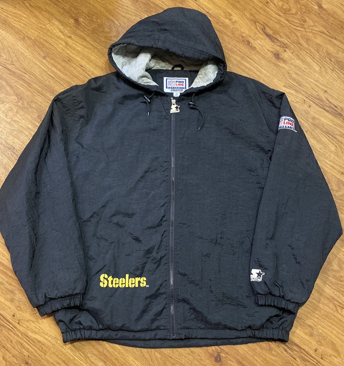 Starter Vintage 90s Pittsburgh Steelers Starter Jacket Pro NFL Size US XL / EU 56 / 4 - 3 Thumbnail