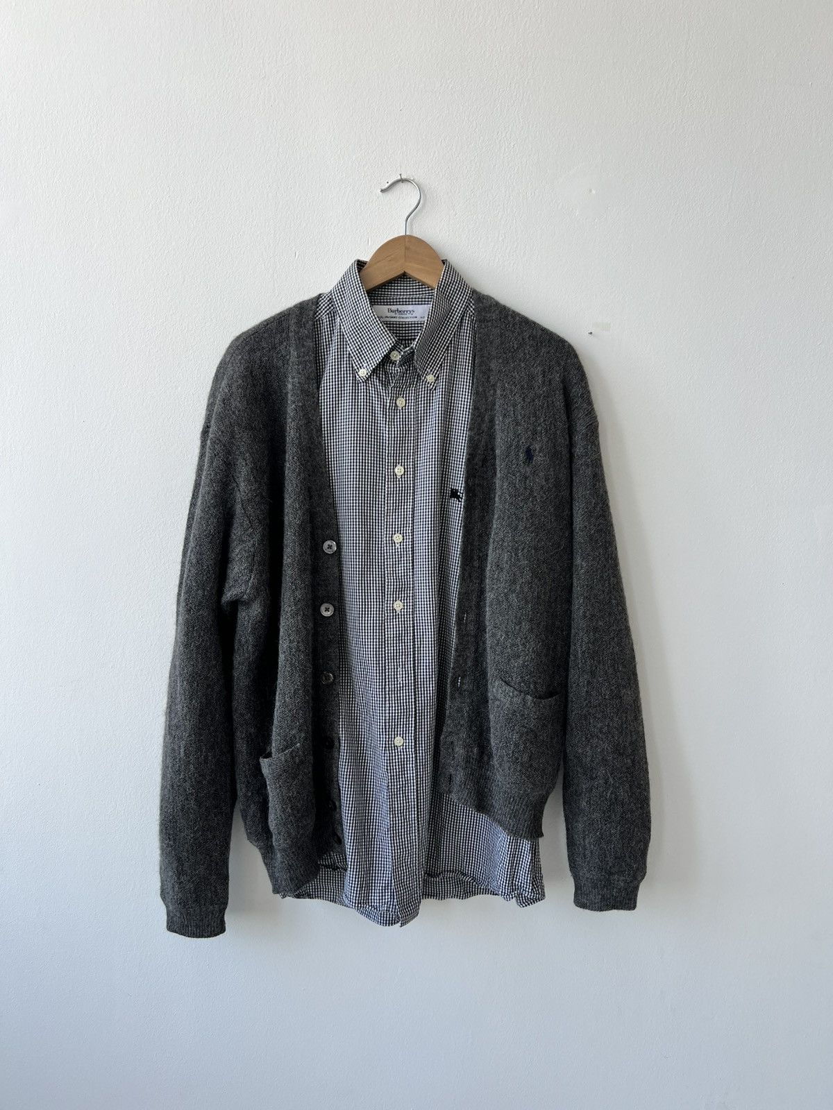 Burberry × Vintage 🩸RARE🩸Vintage Burberrys London 90s Checkered Shirts Size US L / EU 52-54 / 3 - 2 Thumbnail