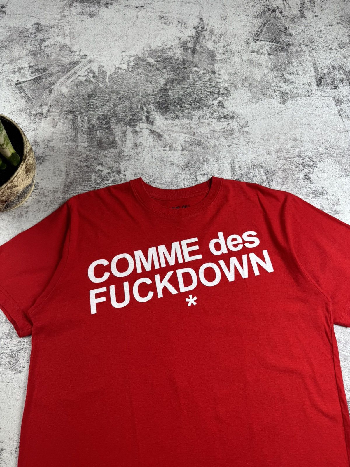 Comme Des Fuck Down Comme Des Fuckdown Men’s XLarge Red Logo Hip Hop Rap Cotton T Shirt Tee Jersey Size US XL / EU 56 / 4 - 7 Thumbnail