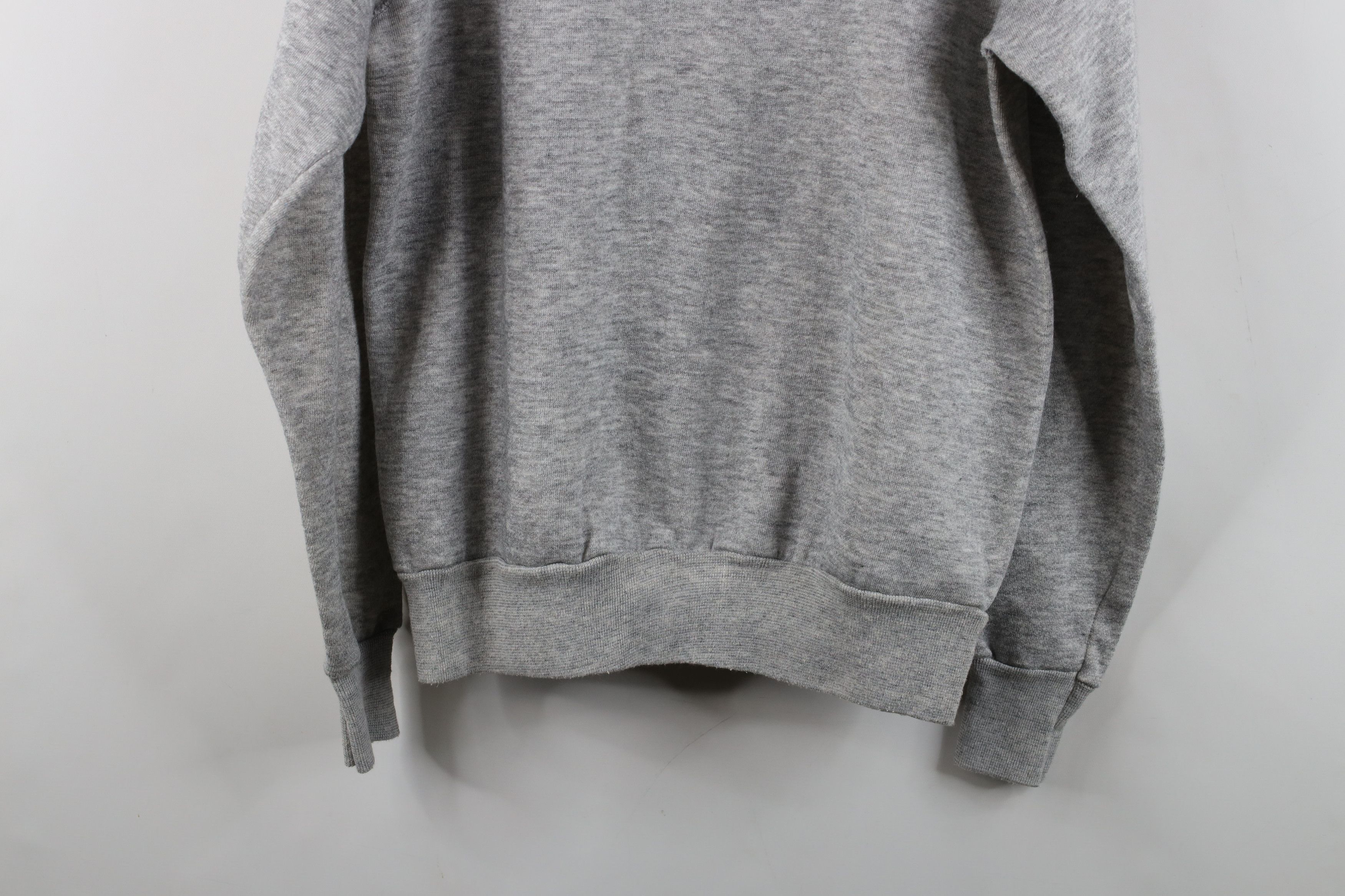Vintage Vintage 70s Streetwear Crewneck Sweatshirt Heather Gray USA Size US XL / EU 56 / 4 - 12 Thumbnail