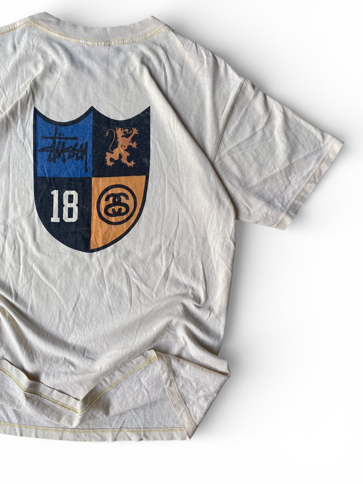 Vintage Stussy Crest Logo Double Sided T Shirt Streetwear Skate Surf Size US M / EU 48-50 / 2 - 2 Thumbnail