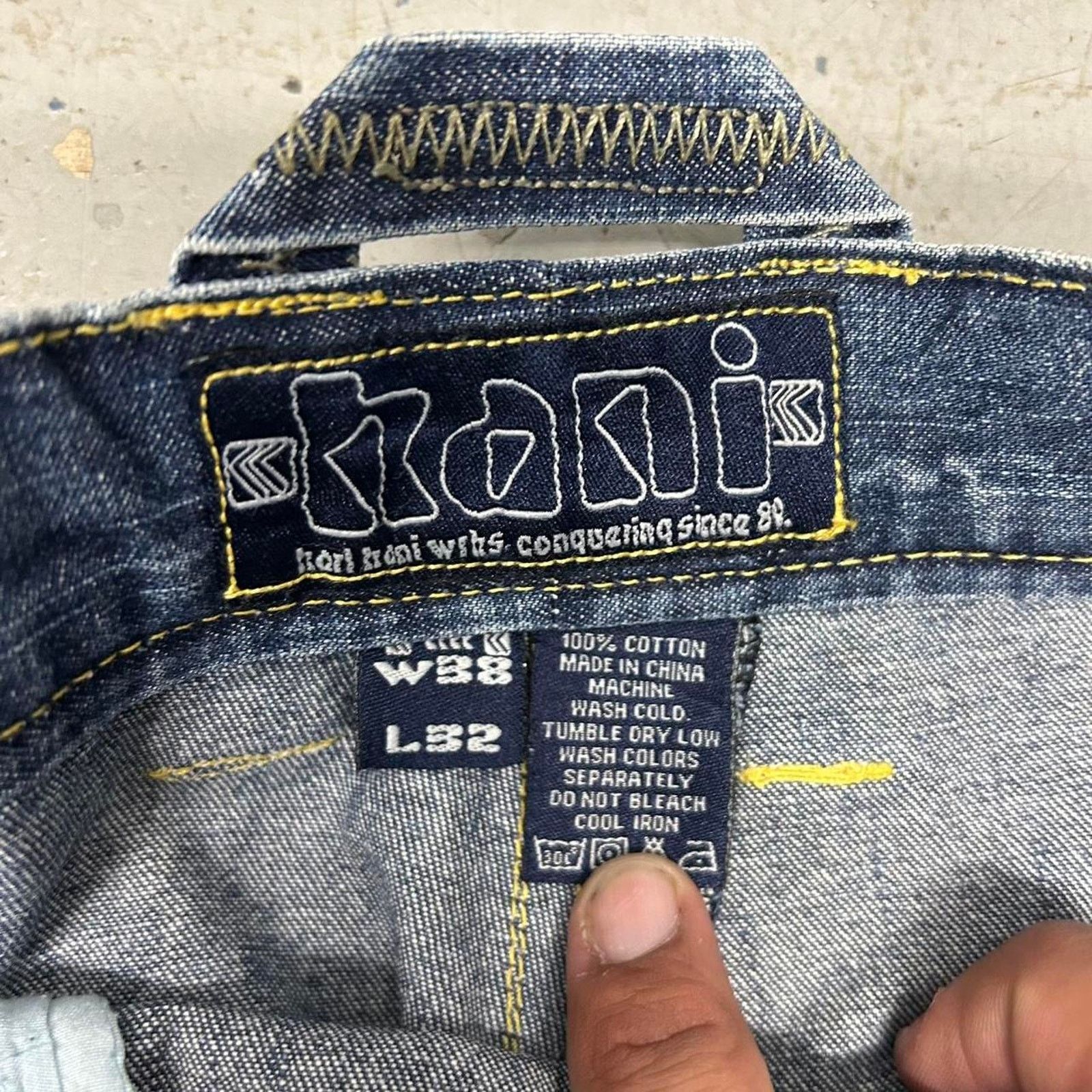 Other Y2K Baggy Dark blue denim jeans with a faded Size US 38 / EU 54 - 5 Thumbnail