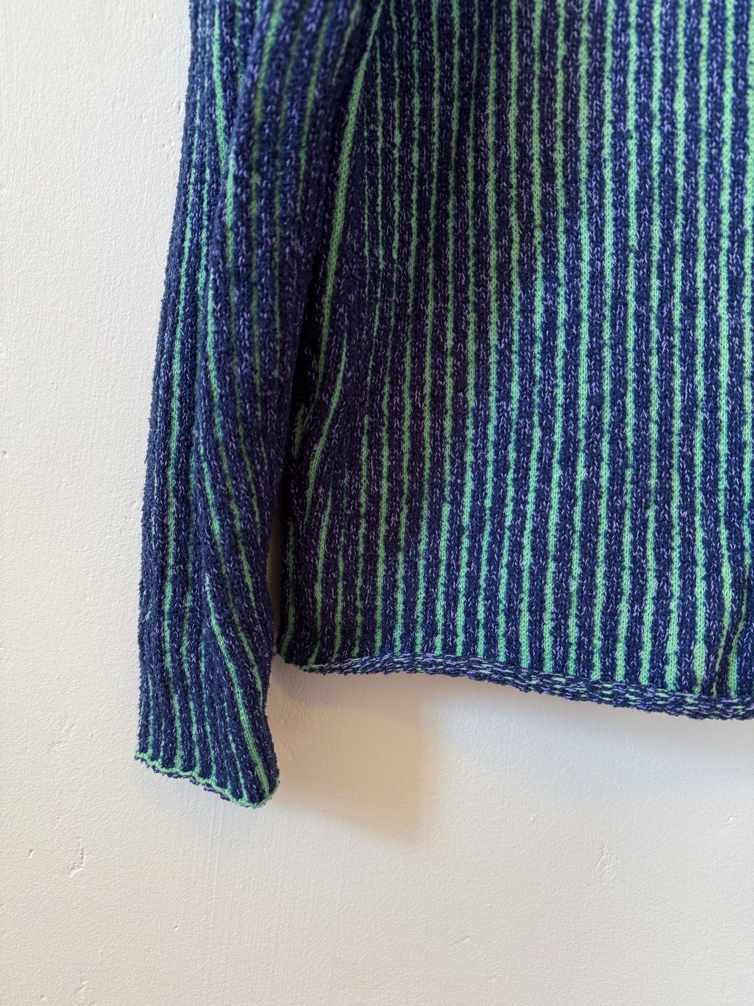 Acne Studios Stripe High Neck Sweater Green/multi Size US M / EU 48-50 / 2 - 6 Thumbnail