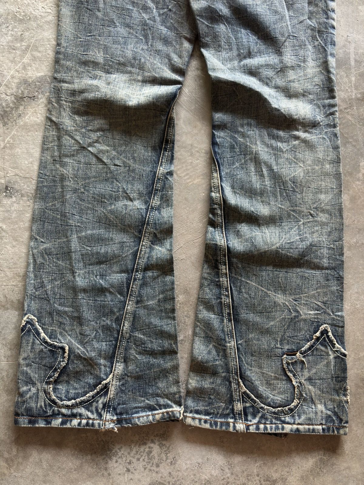 Tornado Mart SEMANTIC DESIGN washed faded distressed super sick design Size US 31 - 19 Thumbnail