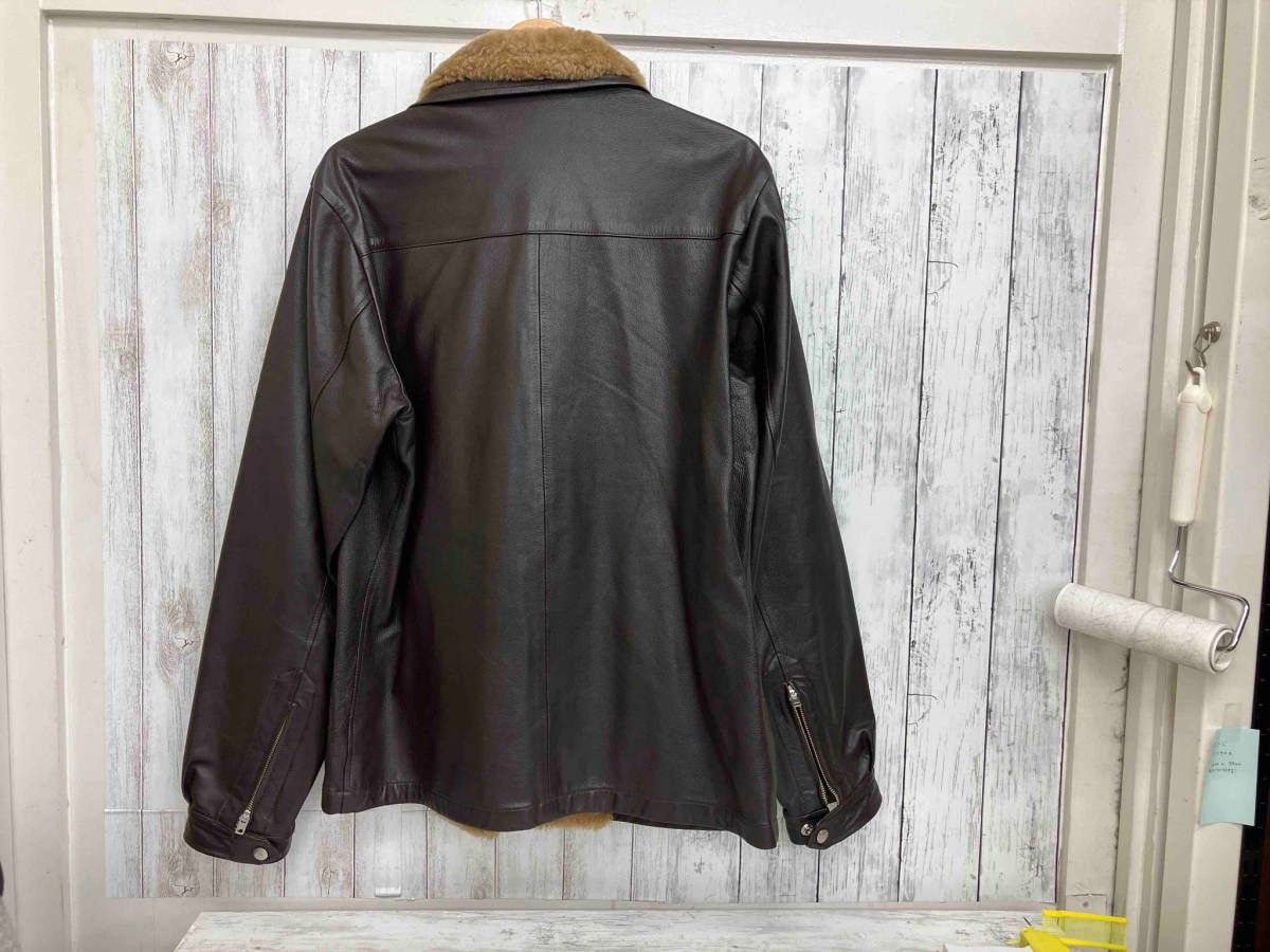 Yohji Yamamoto Yohji Yamamoto Leather Jacket Size US L / EU 52-54 / 3 - 3 Thumbnail