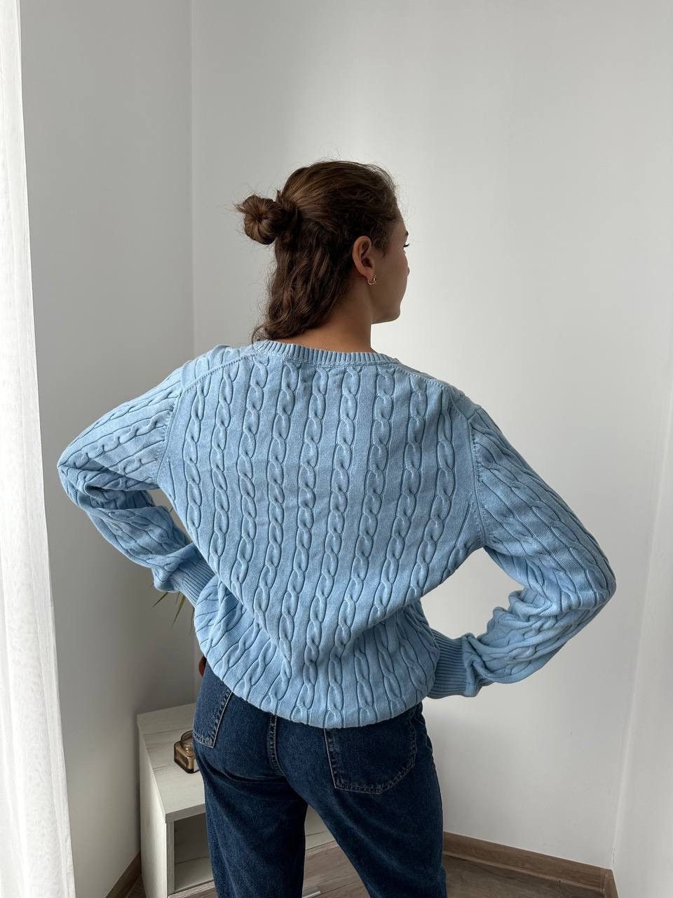 Gant × Vintage Vintage Gant Blue Knit Jumper Womens Cotton Sweater Size XL / US 12-14 / IT 48-50 - 9 Thumbnail