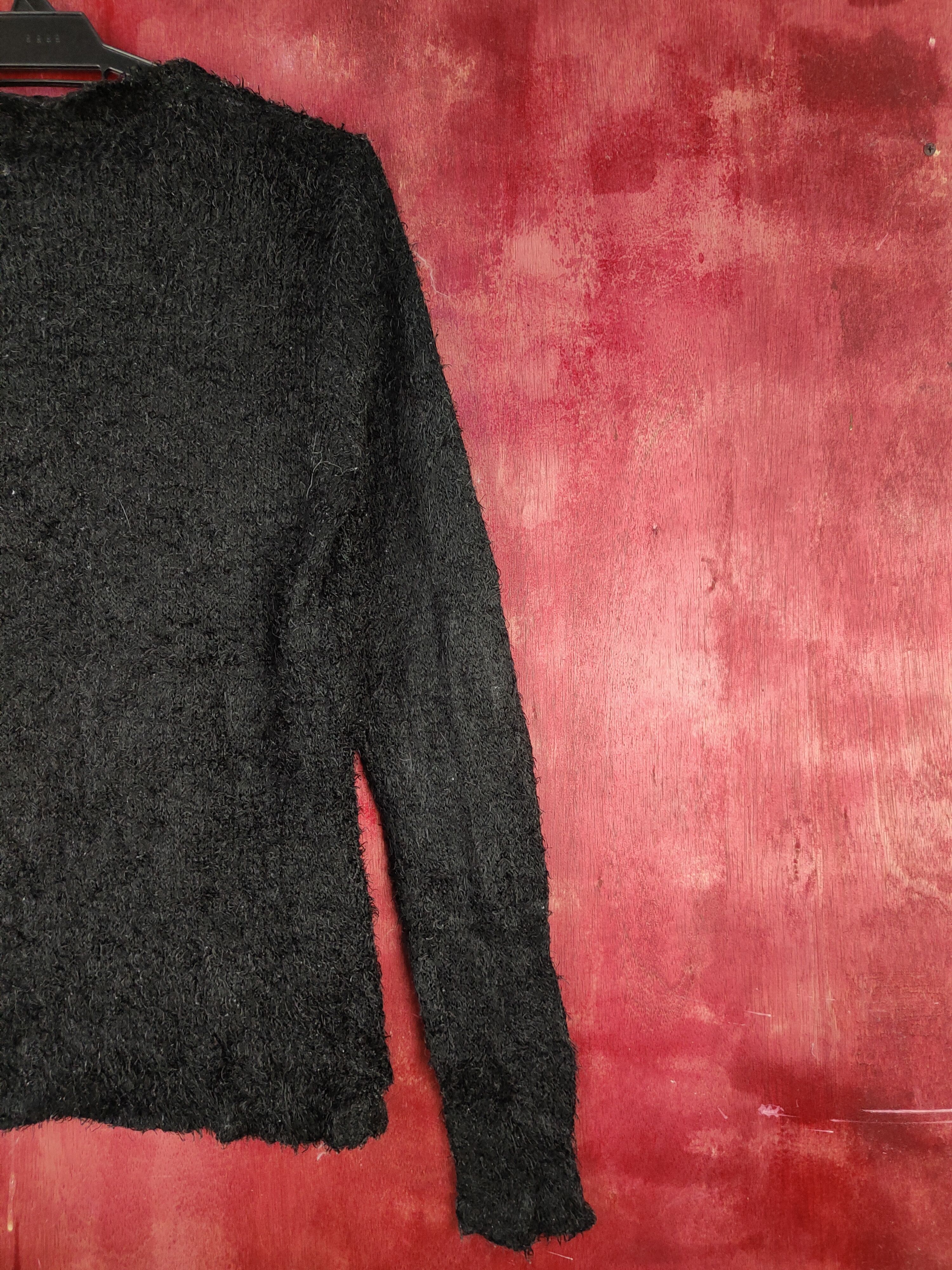 Homespun Knitwear × Japanese Brand × Vintage Gavari A Black Shag Shaggy Fur Mohair Knitwear #S#2068 Size S / US 4 / IT 40 - 9 Thumbnail