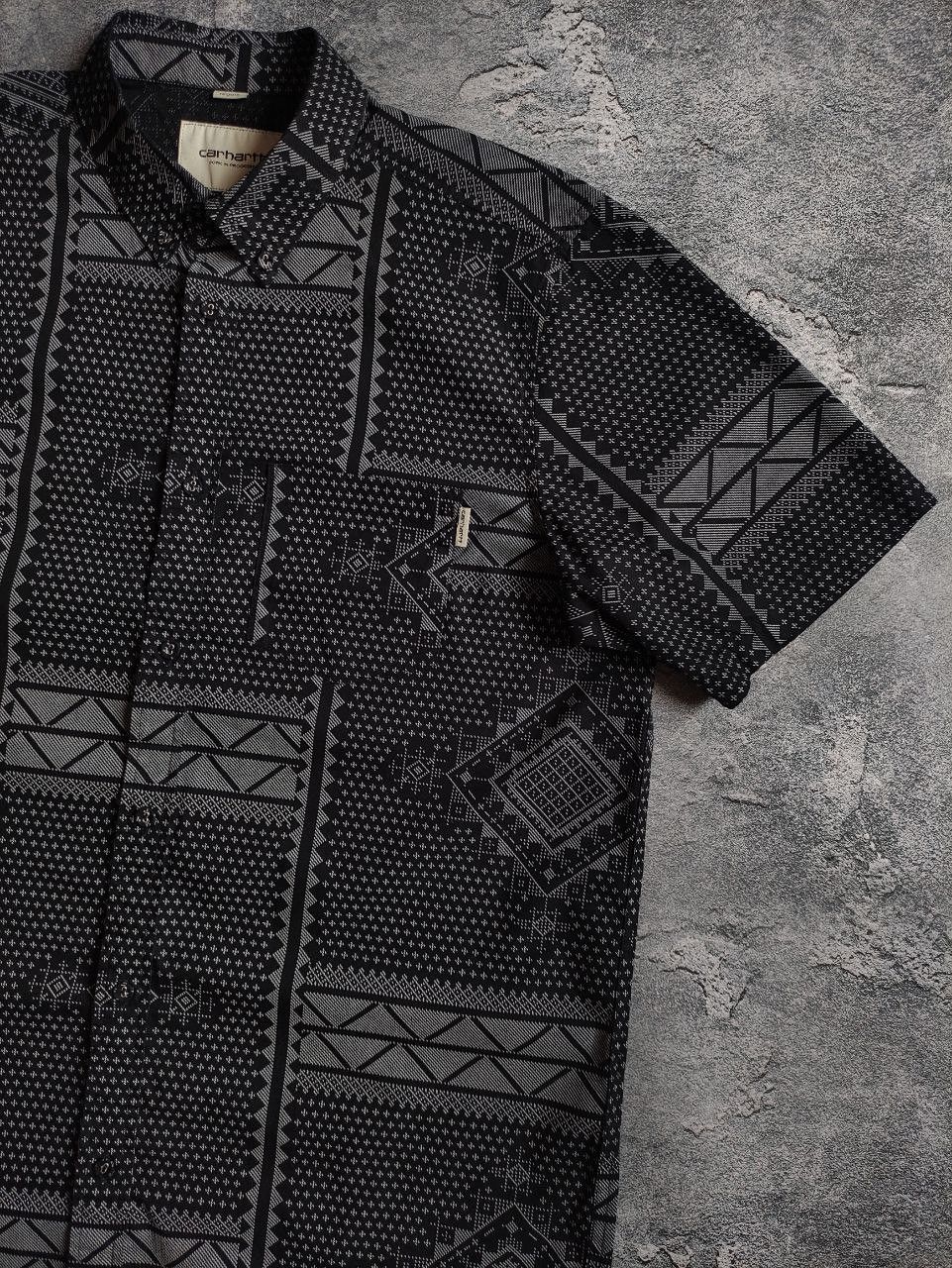 Carhartt Carhartt Men's Shirt – Size M – Black/Grey Tribal Pattern Size US M / EU 48-50 / 2 - 3 Thumbnail