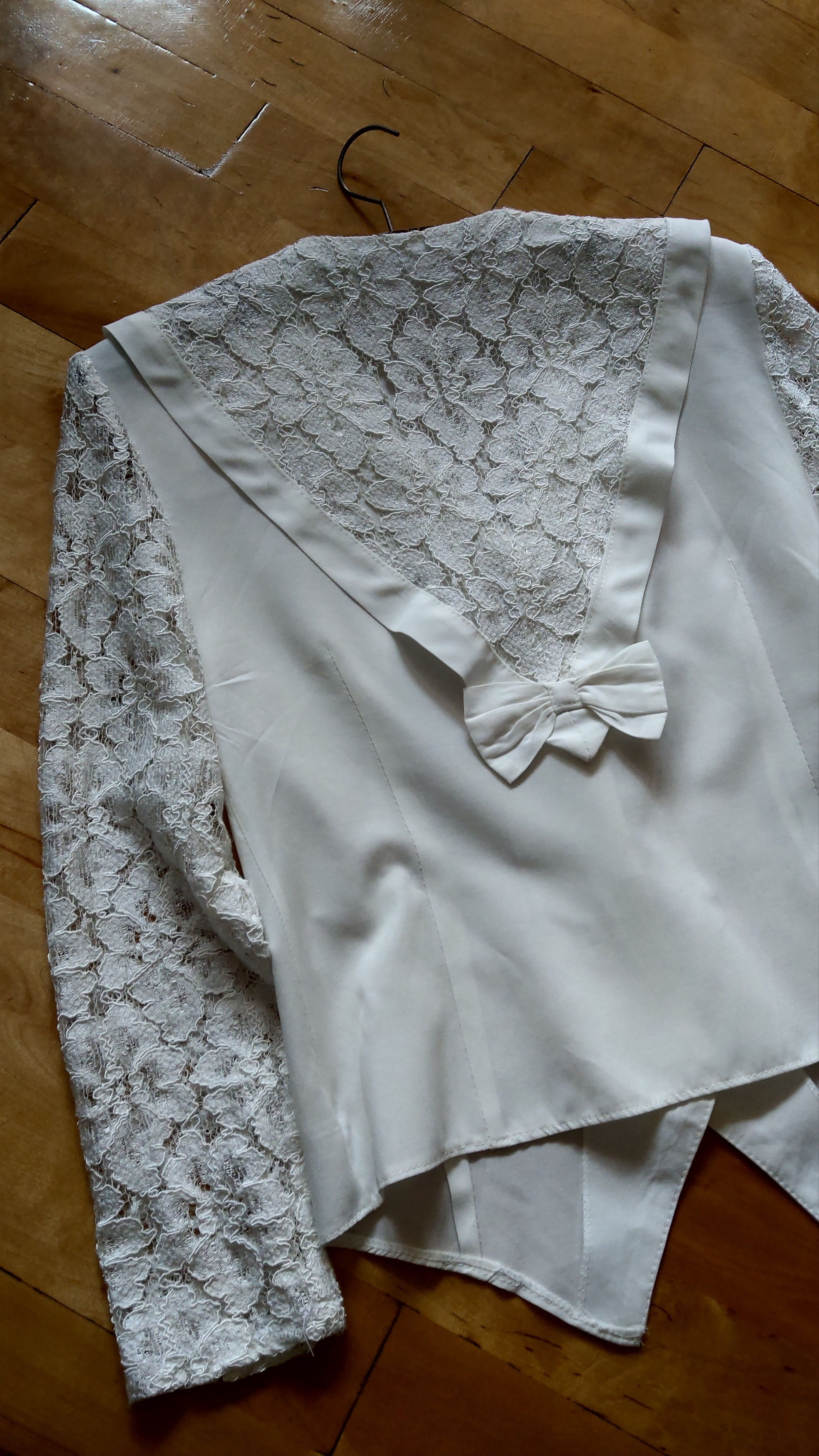 Japanese Brand × Vintage Vintage Collar Shirt Noir witch Alt Button Up Serviette Size M / US 6-8 / IT 42-44 - 2 Thumbnail
