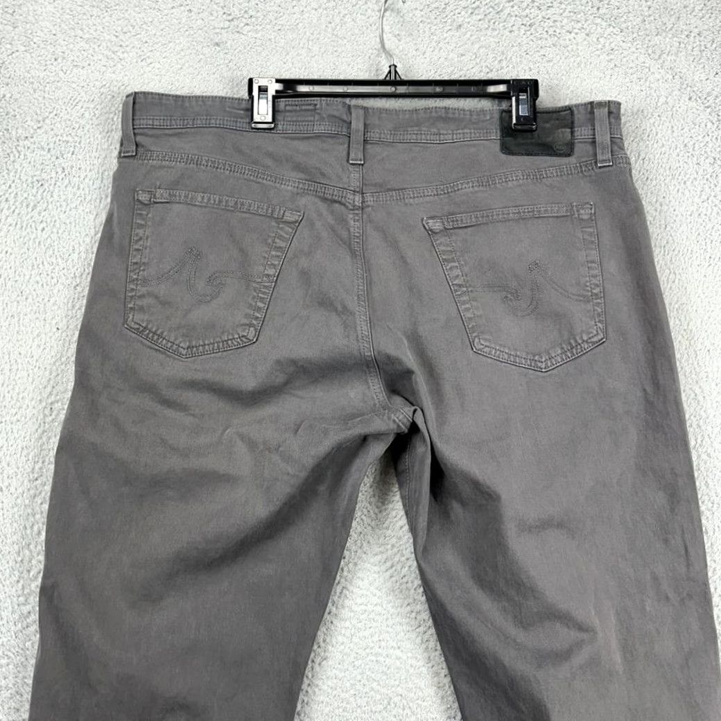 Vintage AG Adriano Goldschmied The Graduate Jeans Mens 40X34 Grey Straight Denim 5 Pocket Slim Stretch Vintage: No Mens Regular Size 40 Size US 40 / EU 56 - 3 Thumbnail