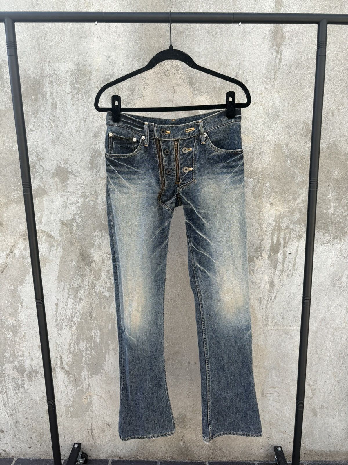 Le Grande Bleu (L.G.B.) LGB SKULL WOLF PATCH DENIM | Grailed