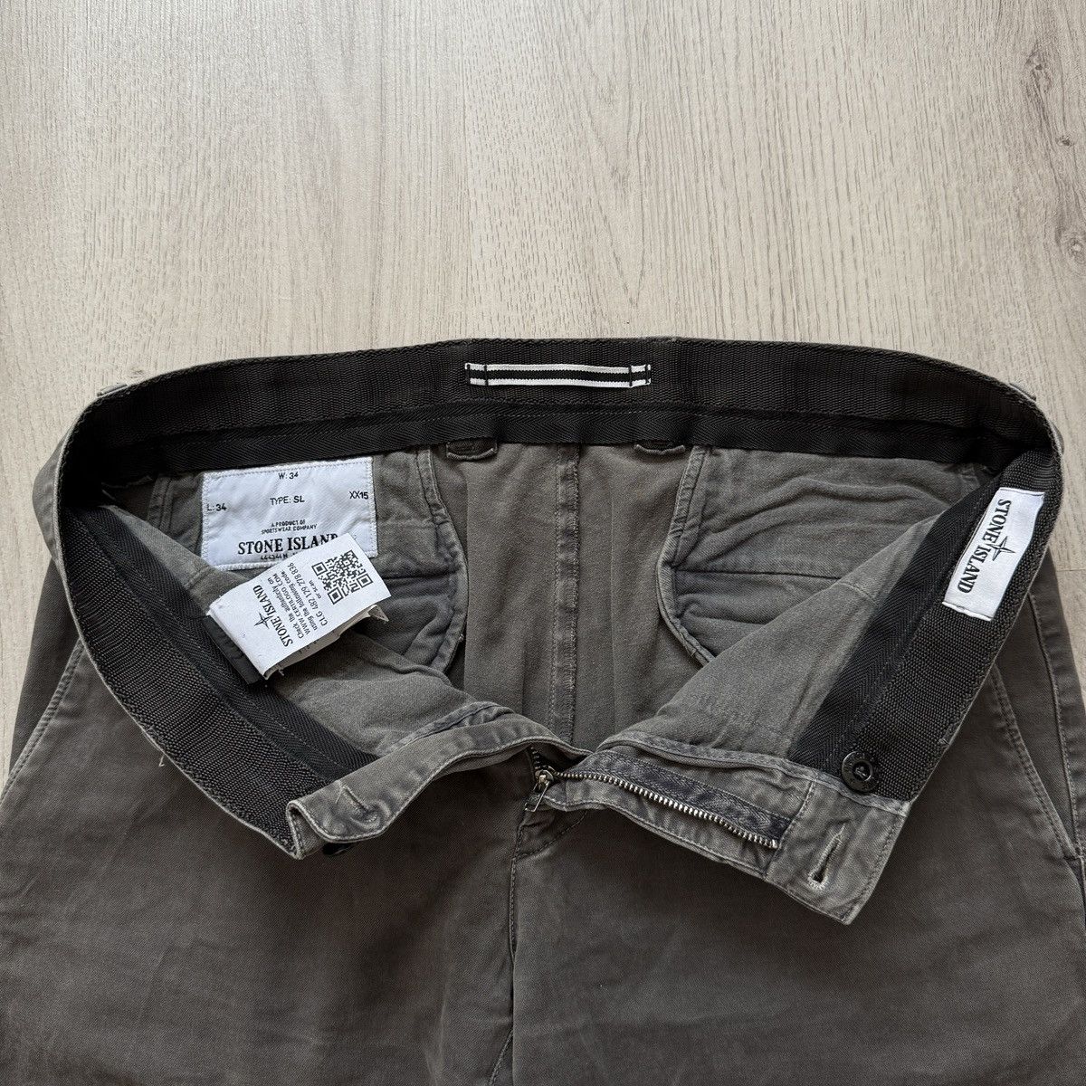 Stone Island Stone Island Type SL Grey Cotton Canvas Pants Size US 34 / EU 50 - 5 Thumbnail