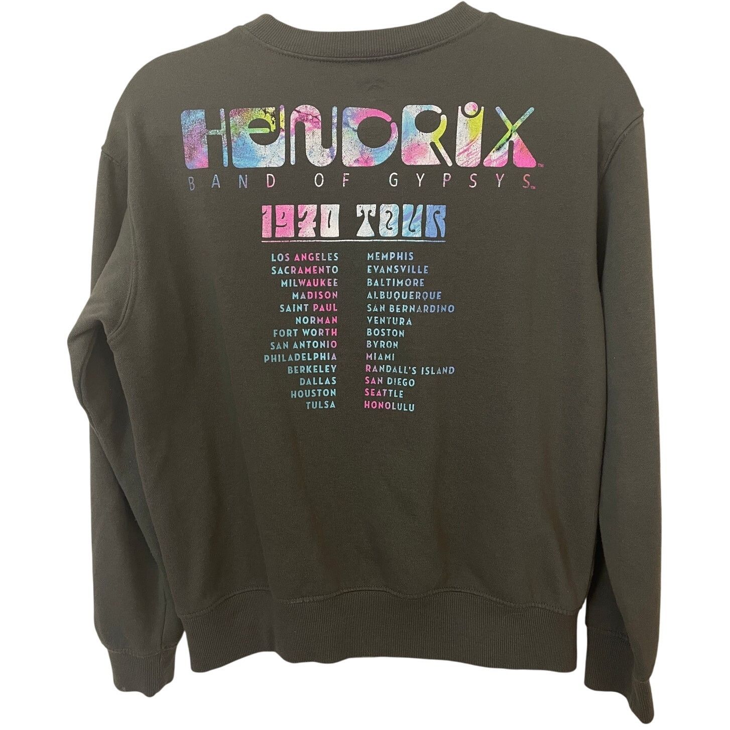 Jimi Hendrix JIMI HENDRIX 1970 Band of Gypsys Sweatshirt Women's XS GUC Size XS / US 0-2 / IT 36-38 - 2 Thumbnail