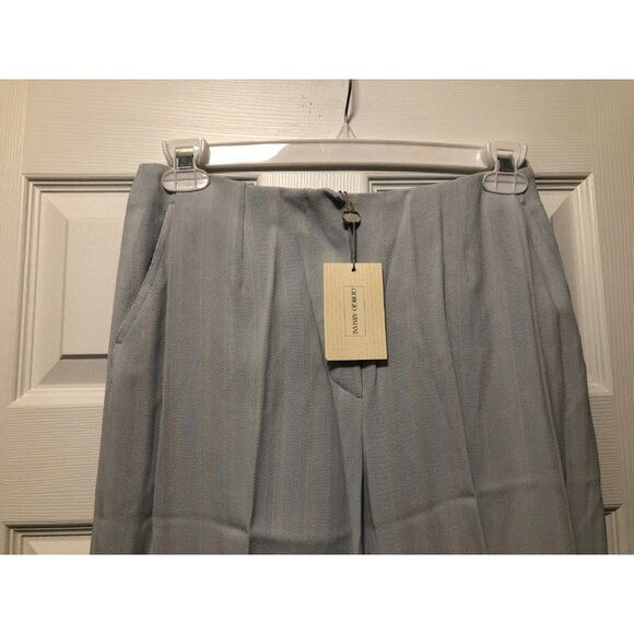 Giorgio Armani Giorgio Armani women's new sky blue dress pants size: 10 Size 32" / US 10 / IT 46 - 2 Thumbnail