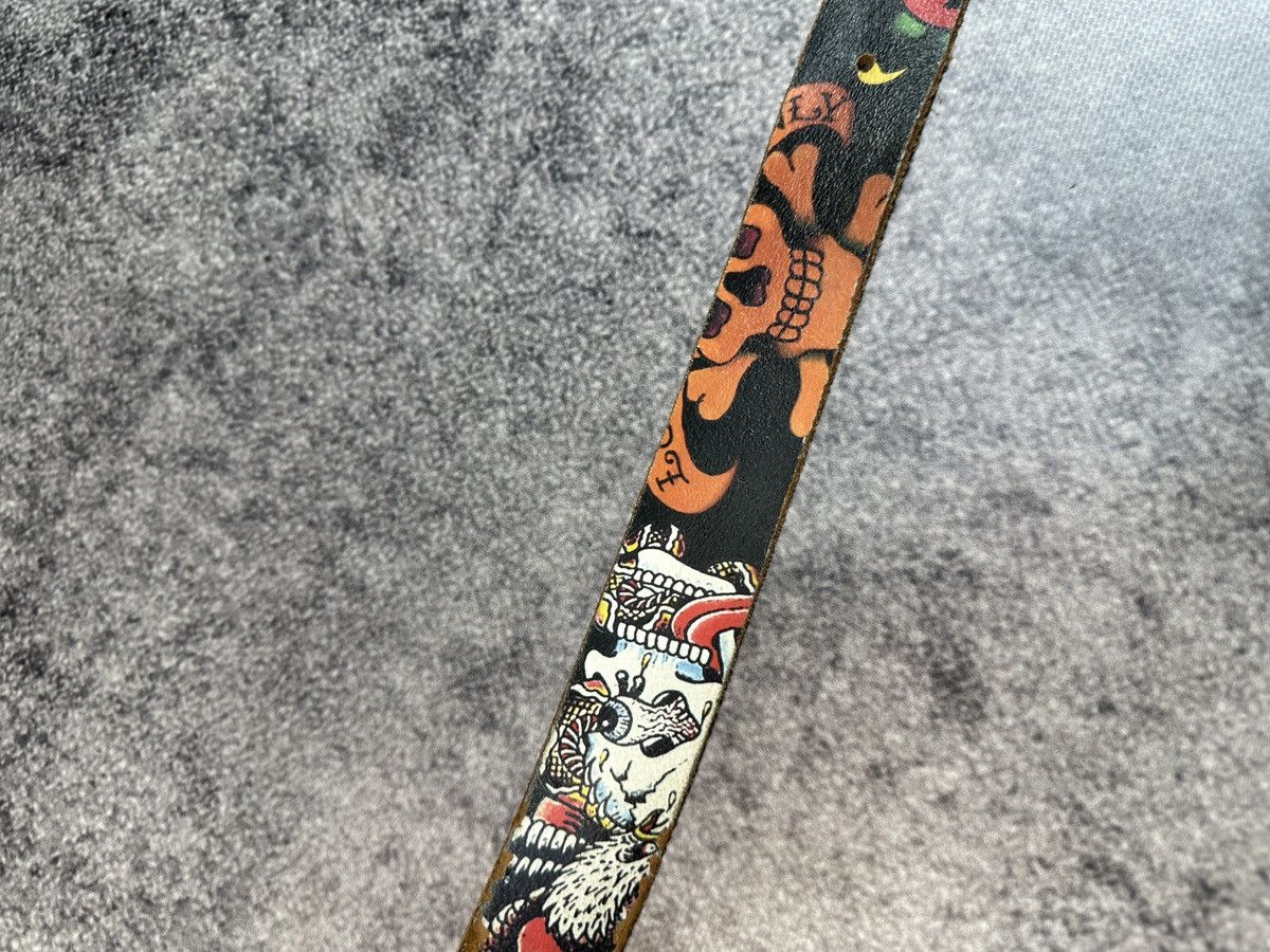 Ed Hardy Y2K Vintage Ed Hardy Logo Leather Belts Streetwear USA Style Size ONE SIZE - 5 Thumbnail