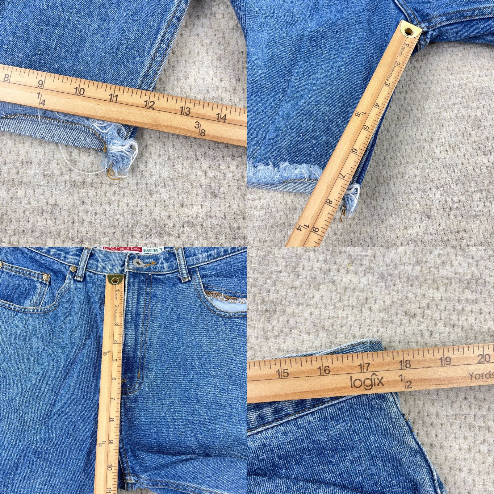 American Eagle Outfitters VINTAGE American Eagle Outfitters Shorts Men 36 Blue Denim Jorts Cut Off Med Wash Bermuda Distressed Pockets Logo 5-Pocket Design Jeans/Denim Size US 36 / EU 52 - 8 Thumbnail